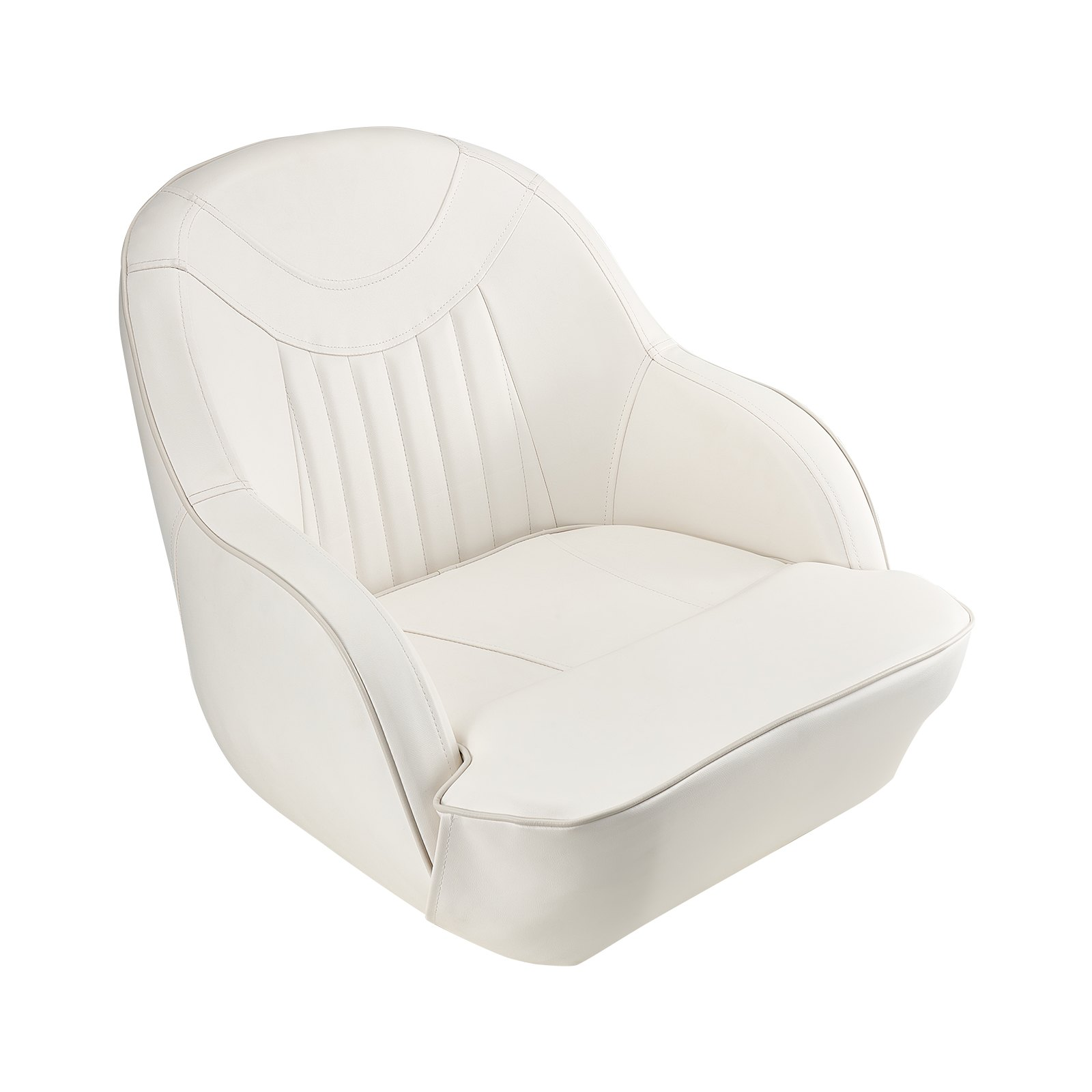 Boat Seat, Low Backrest, White