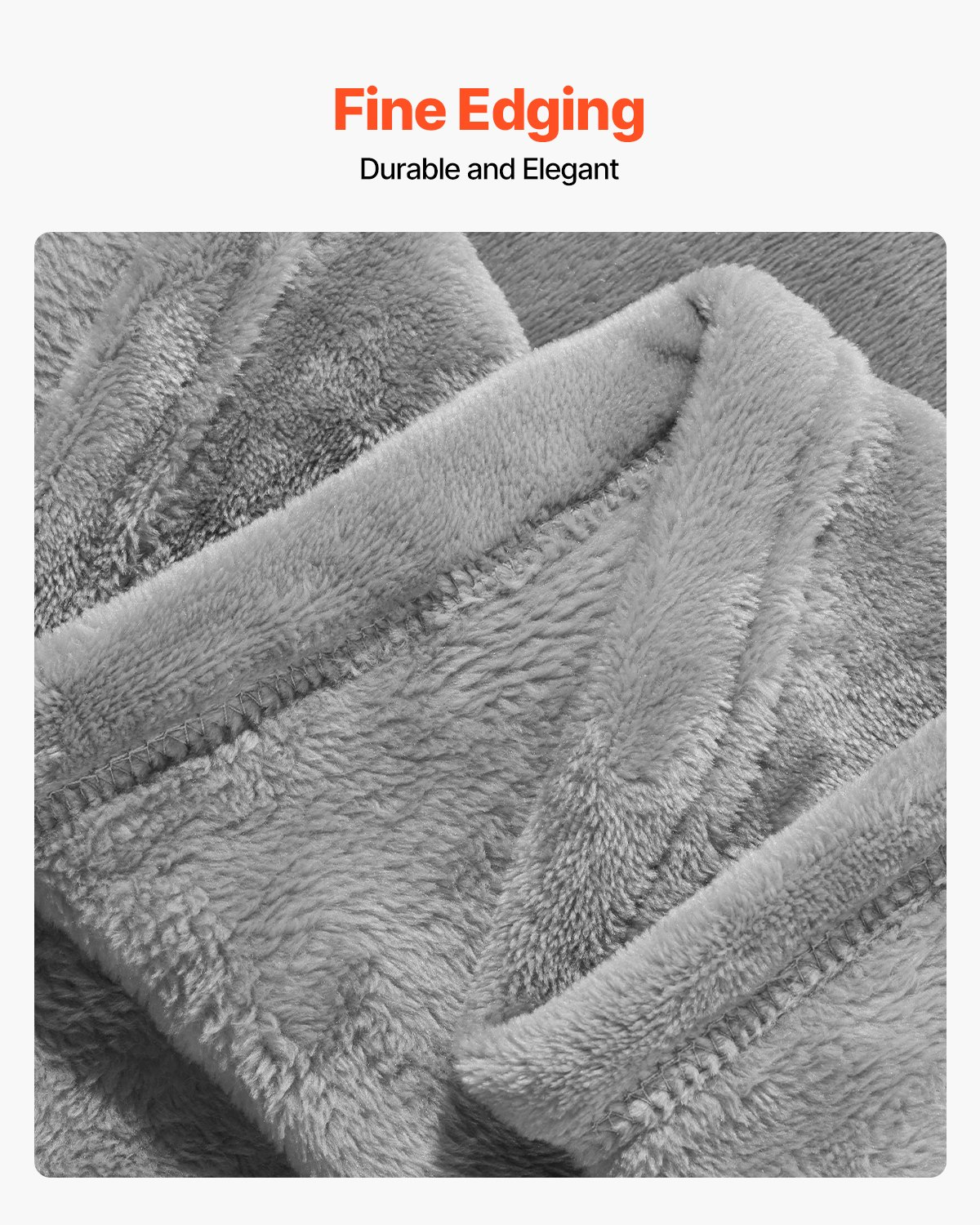 Queen Size Blanket 90 x 90 inches Lightweight Throw Blanket for Bed Grey - Bild 5 von 9