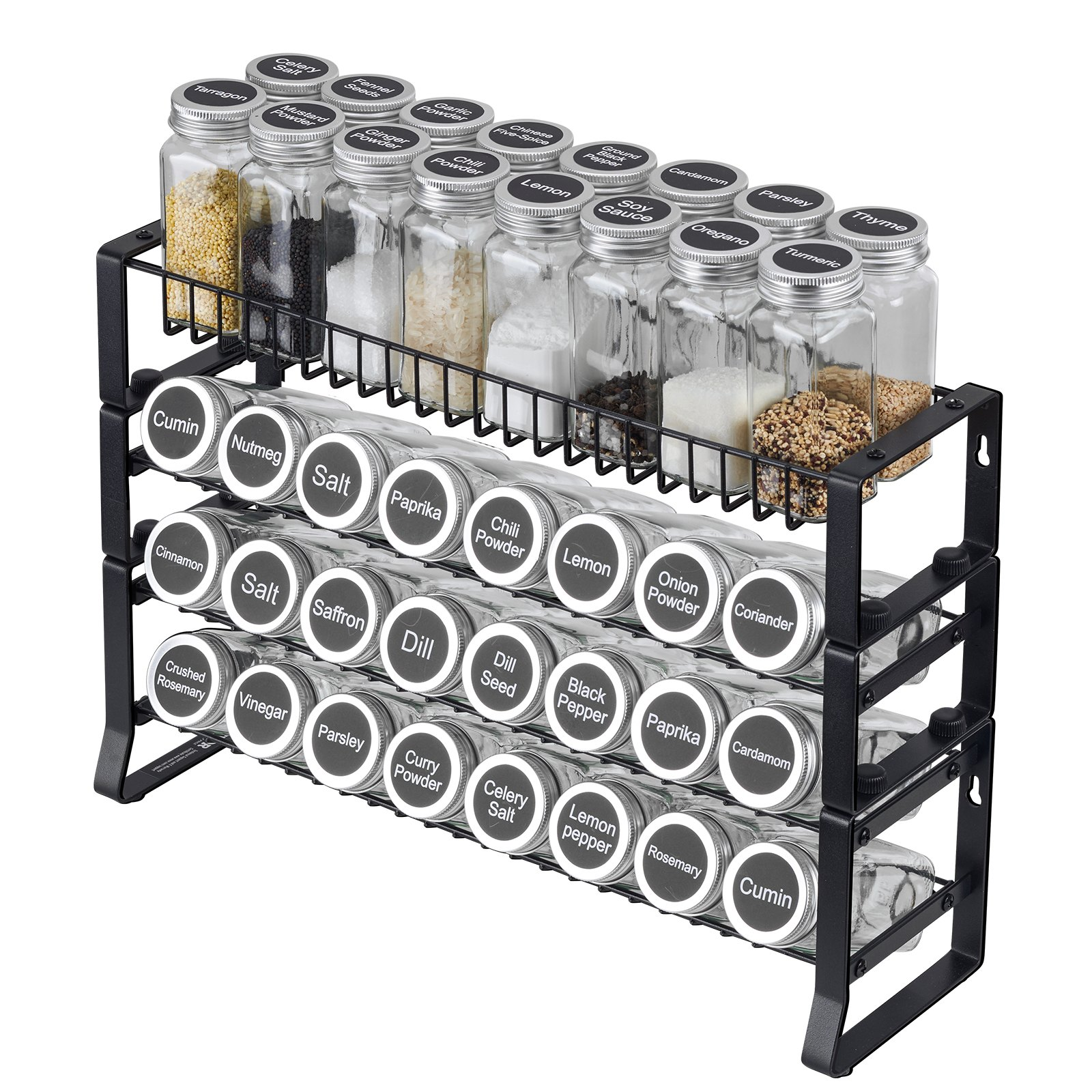 Spice Rack Organizer for Cabinet Kitchen Countertop Seasoning Organizer 18x11 in - Picture 8 of 10