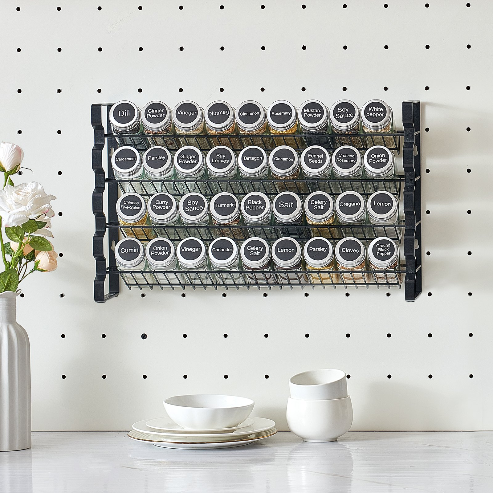 Spice Rack Organizer for Cabinet Kitchen Countertop Seasoning Organizer 23x16 in - Picture 7 of 9