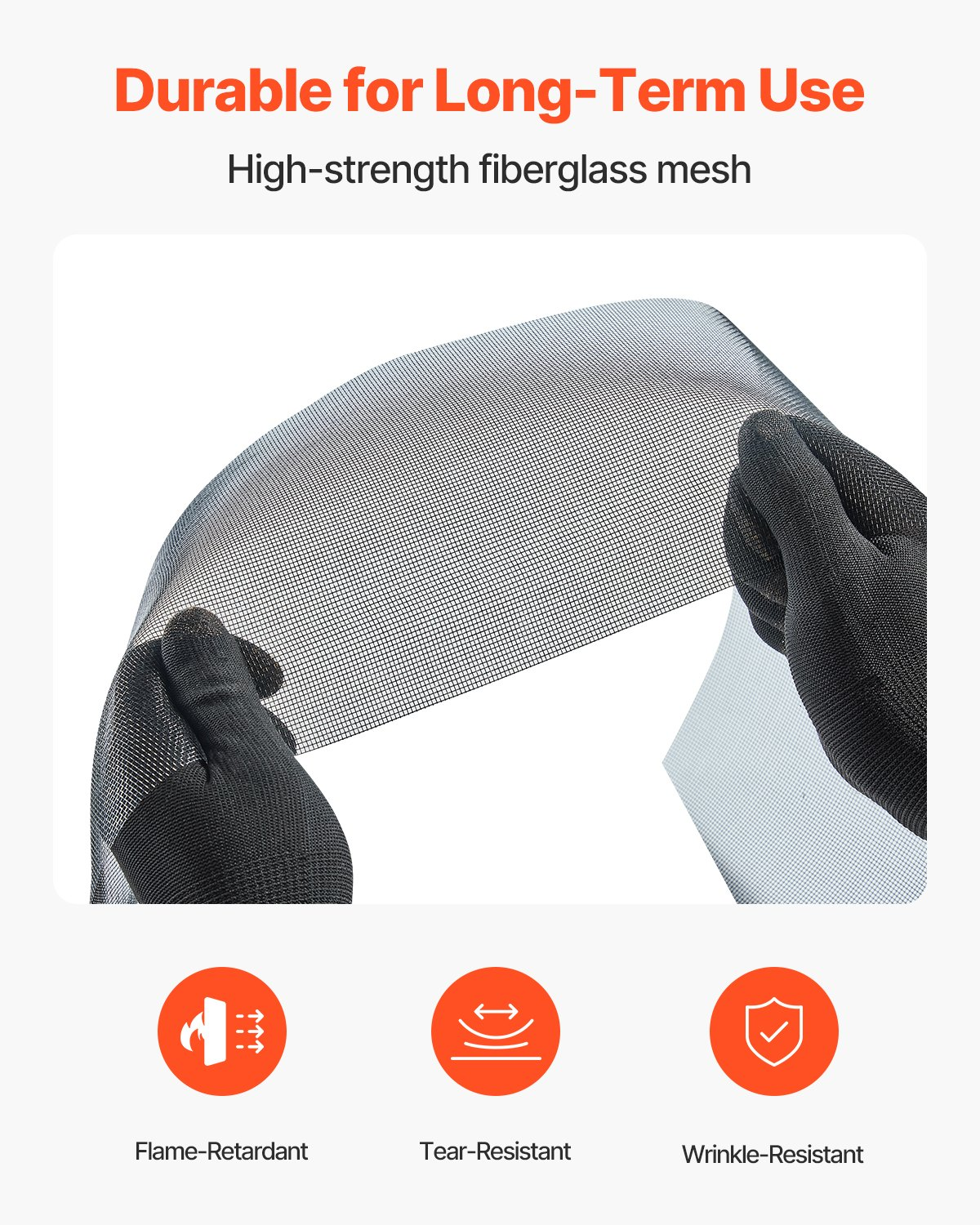 Window Screen Replacement 100 ft × 48 in Window Screen Mesh DIY Adjustable - Picture 3 of 12