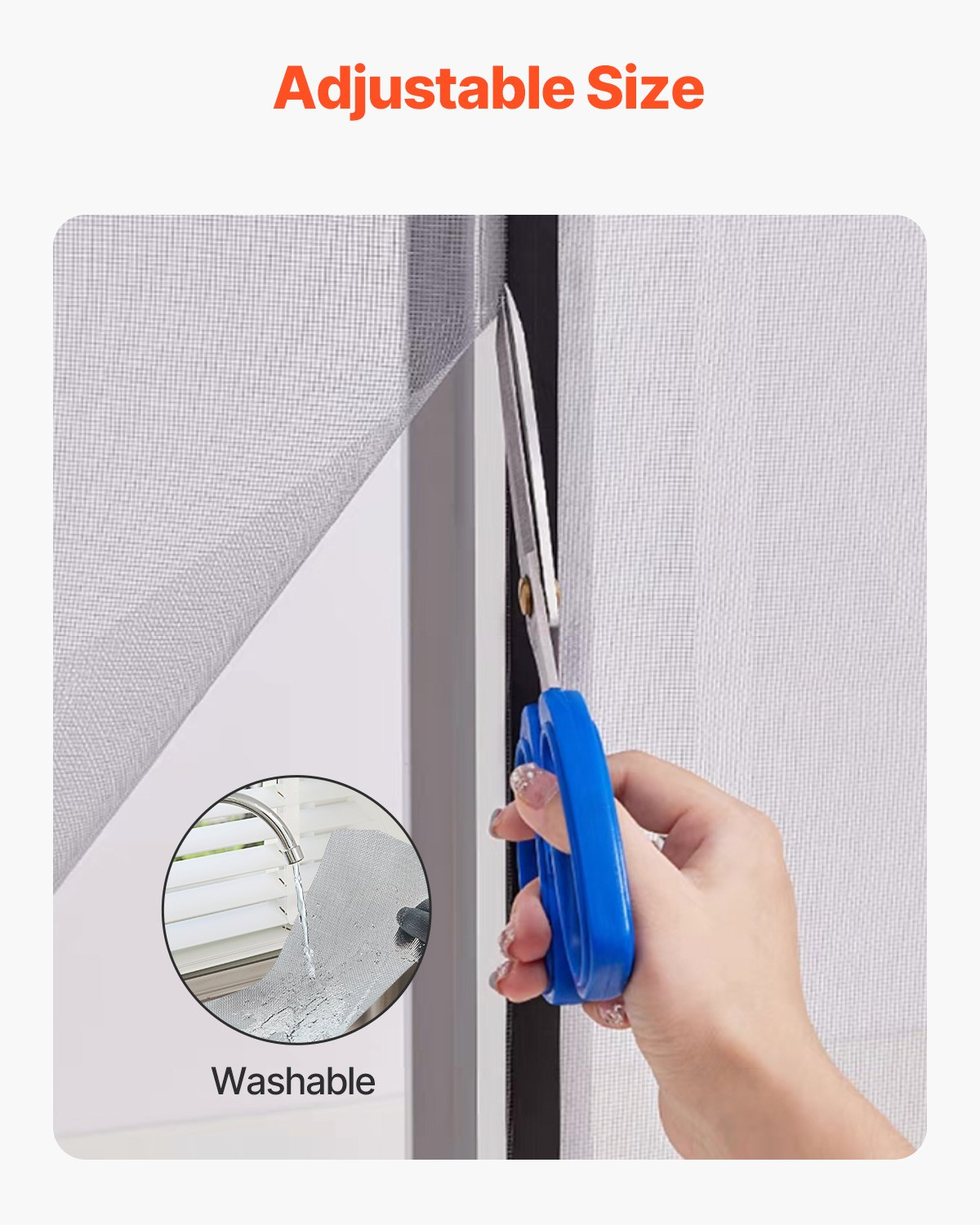 Window Screen Replacement 100 ft × 48 in Window Screen Mesh DIY Adjustable - Picture 5 of 12