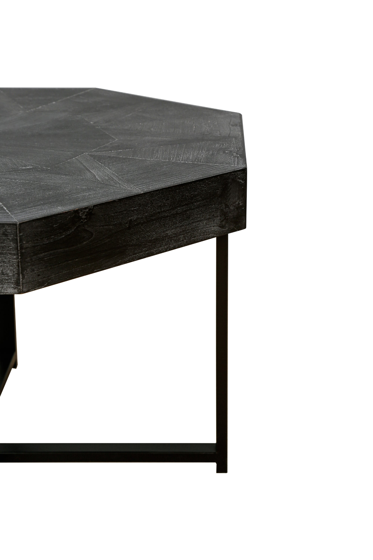 Mesa de madera octogonal vintage retazos artesanía granja 30 pulgadas 843 - Imagen 11 de 12