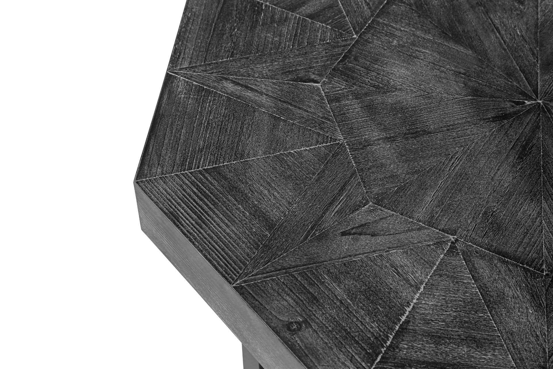 Mesa de madera octogonal vintage retazos artesanía granja 30 pulgadas 843 - Imagen 12 de 12