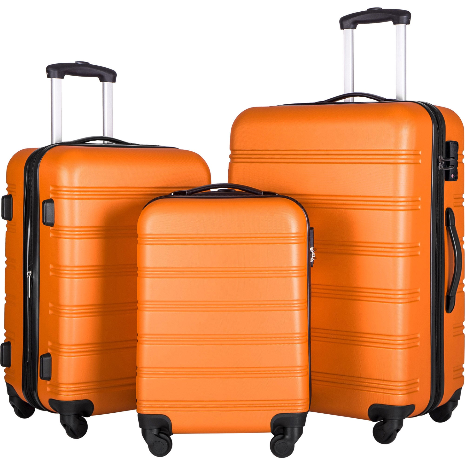 3 Piece Luggage Set Hardside Spinner Suitcase with TSA Lock 20' 24' 28' Av 645