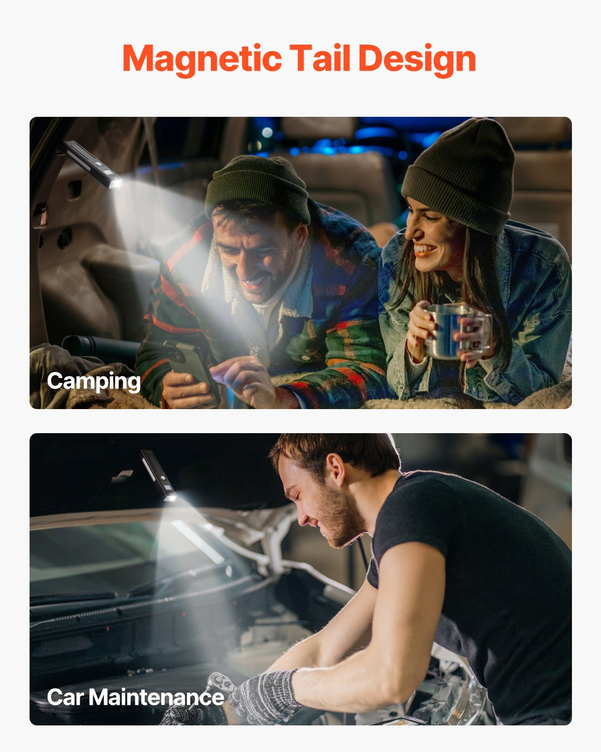 EDC Flat Flashlight, Lightweight & Portable