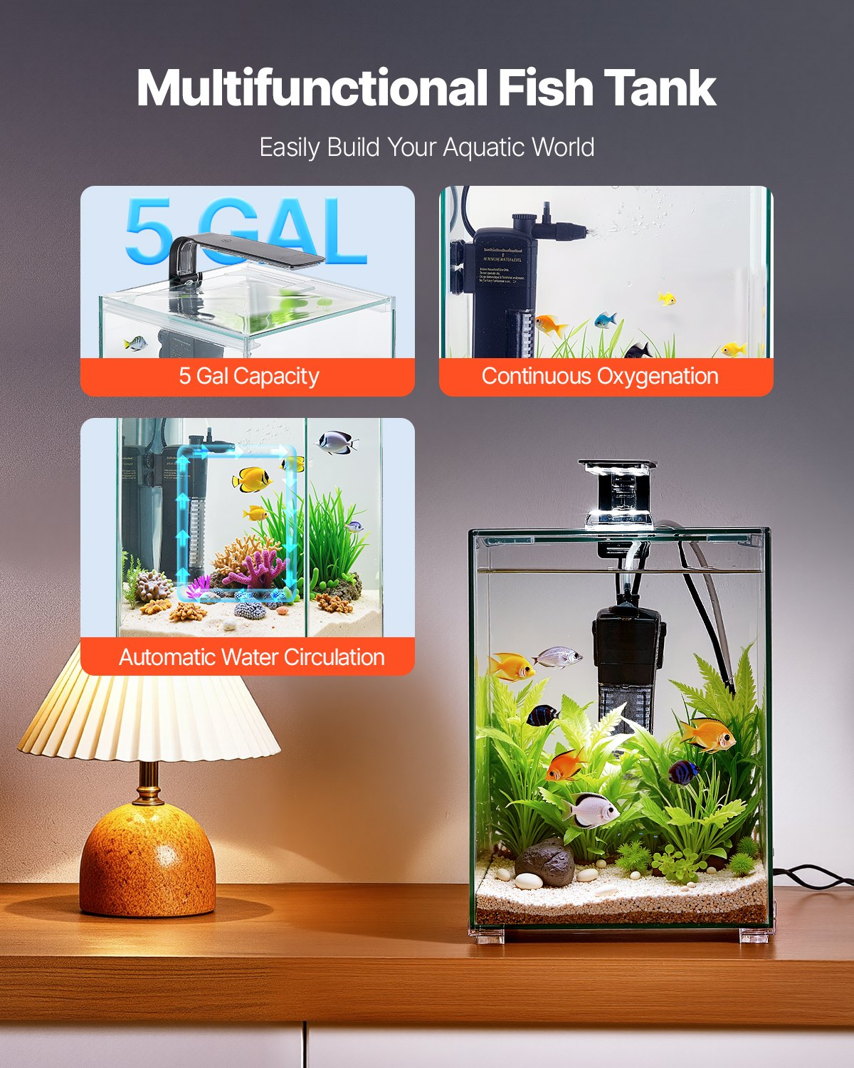 Fish Tank Aquarium, or Pet Use