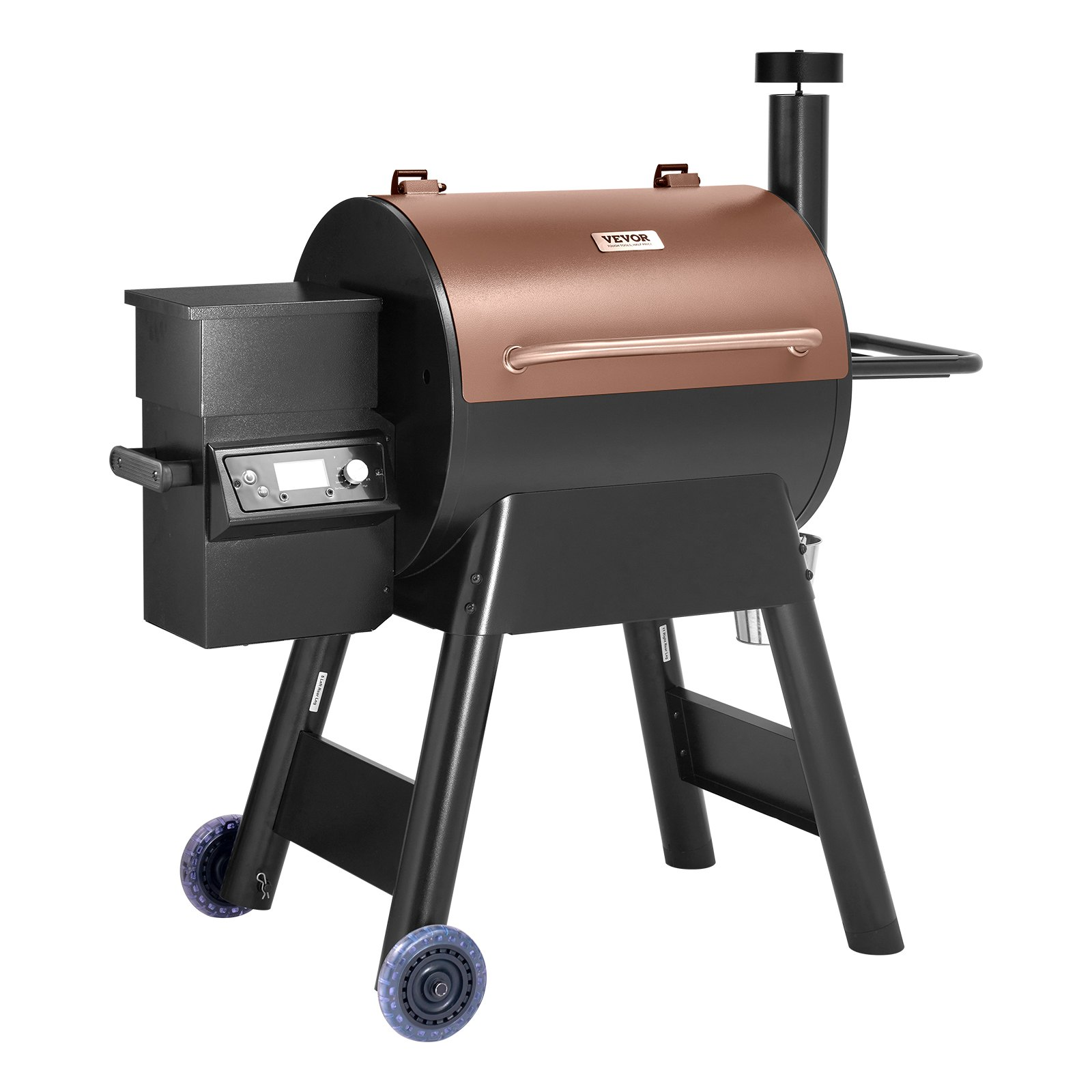 Wood Pellet Grill Smoker Outdoor Electric BBQ Grills 575 Sq.in Cook Area - Picture 9 of 12