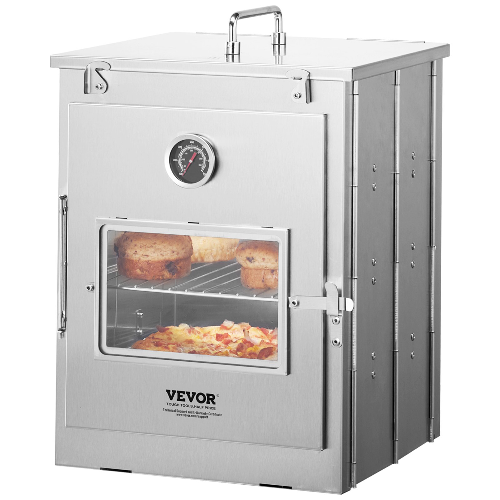 Foldable Camping Oven, Stainless Steel Portable Camping Stove, Outdoor Cooking