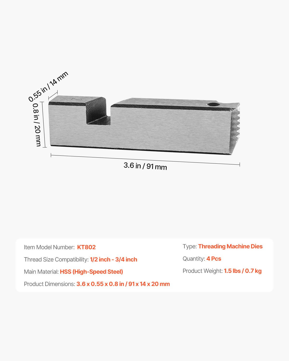 Threading Machine Dies, Fit Integrated Pipe Threading Machines 261 261 26 261