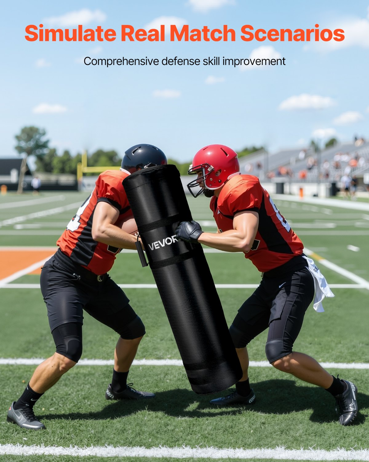 47in Football Tackling Dummy Blocking Pad Practice Equipment 1PCS Unfilled - Picture 3 of 10
