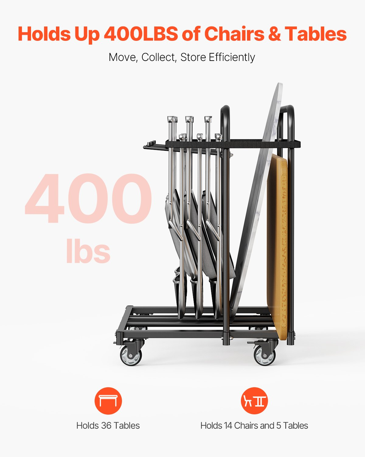 Folding Chair Rack, 400 LBS Capacity, Matte Black 318 318 318 318 318 318 318