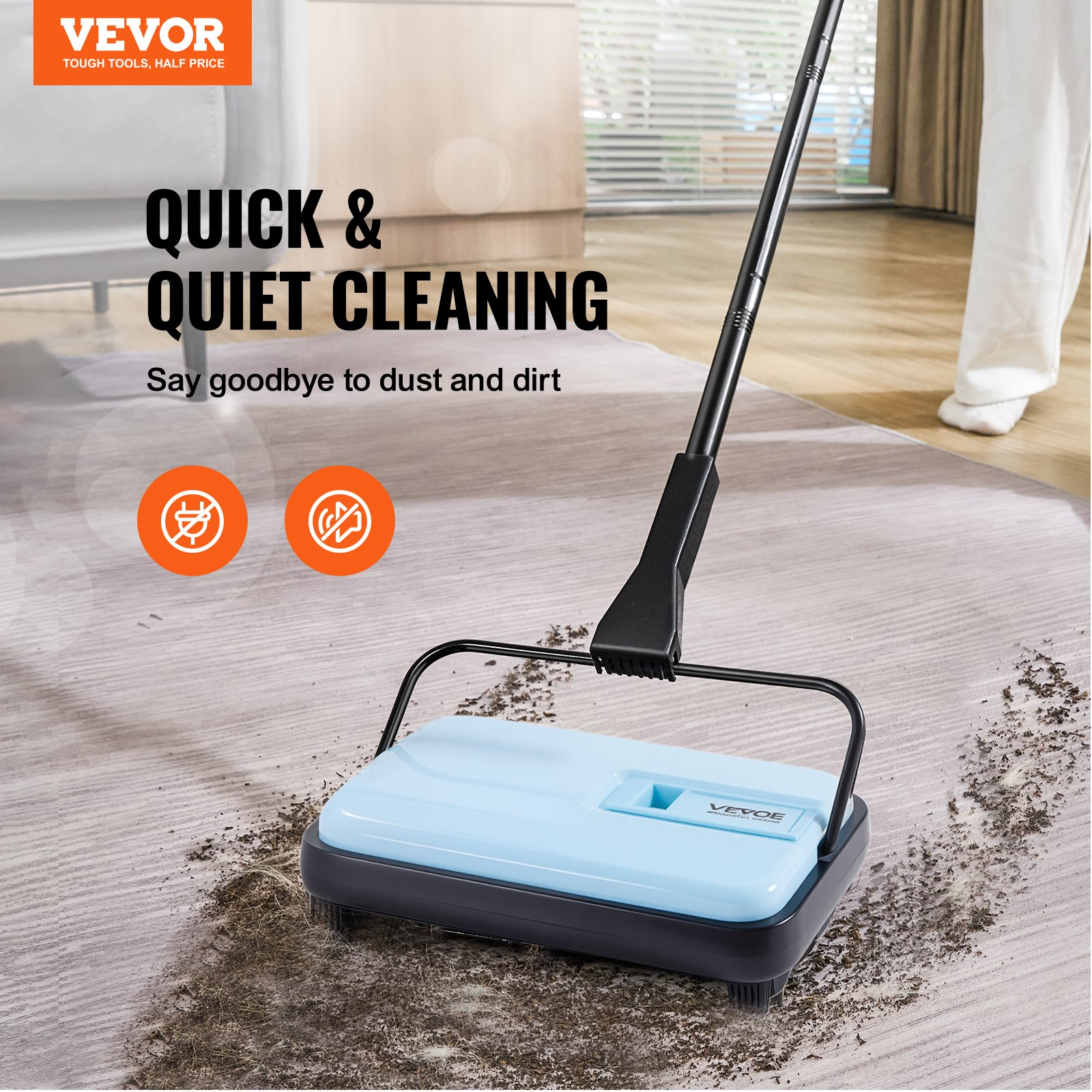 Carpet Sweeper Manual, Blue