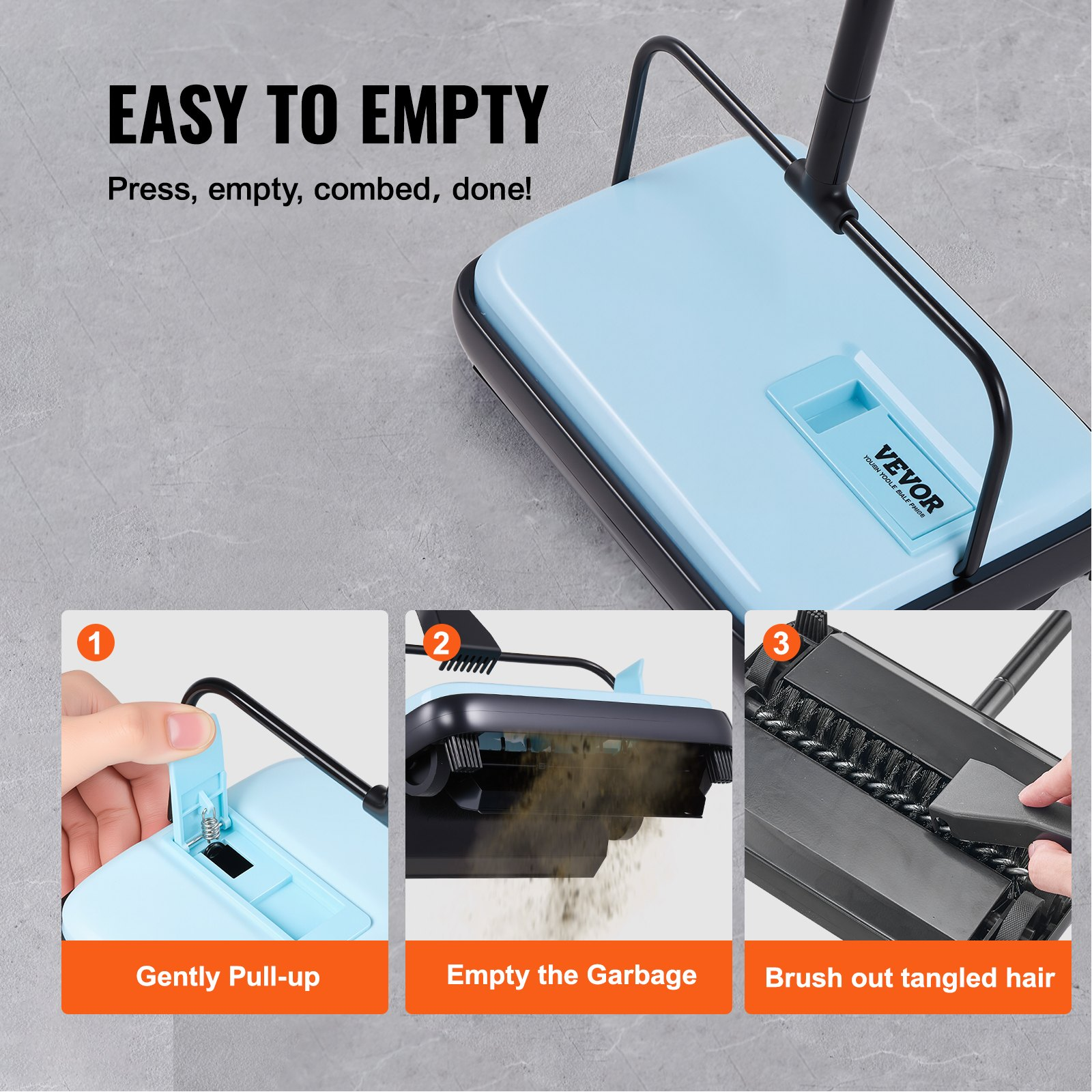 Carpet Sweeper Manual, Blue