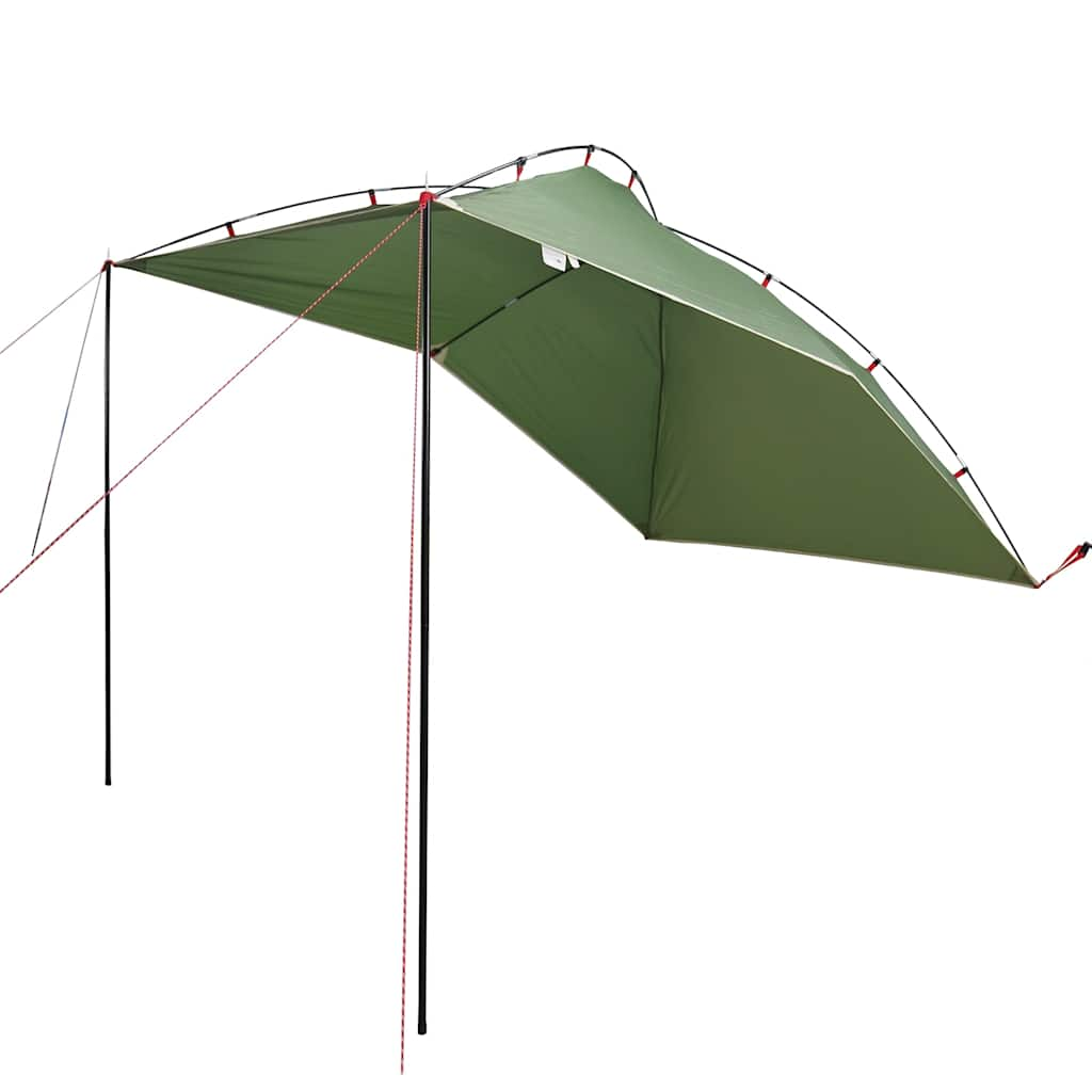 vidaXL Car Tent Green Waterproof - Picture 2 of 12