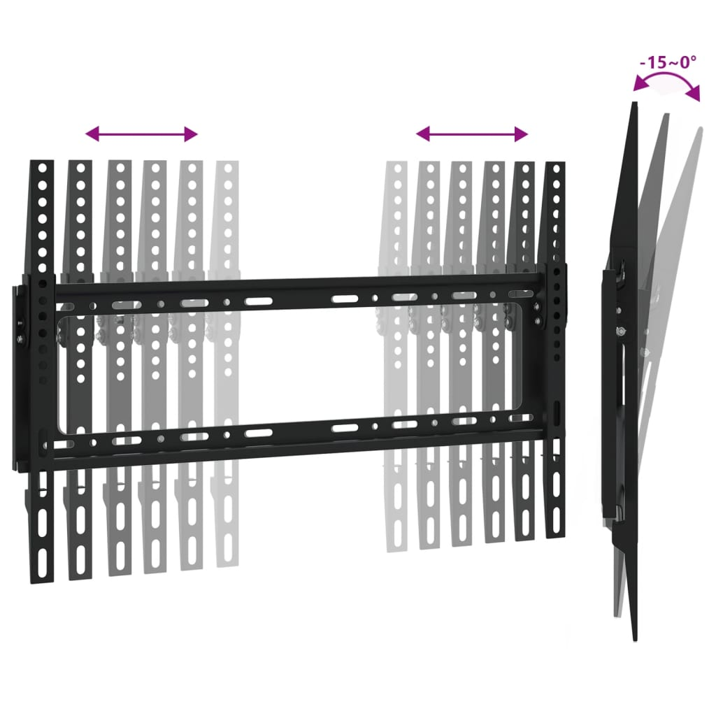 vidaXL TV Wall Mount for 26-63 Inch Screen Max VESA 23.62x15.75" 110.2 lb - Picture 6 of 8