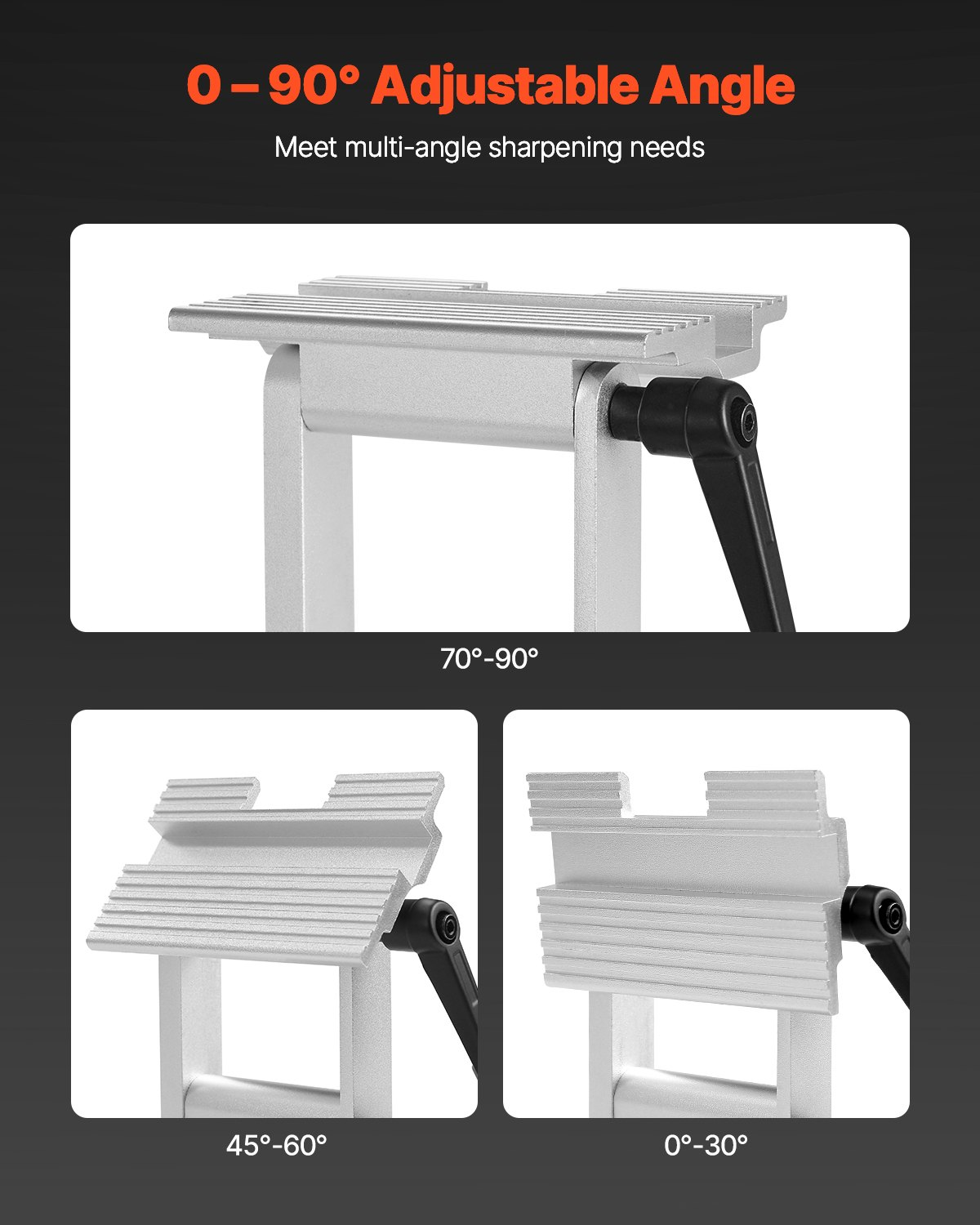 Adjustable Tool Rest Sharpening Jig for 6" or 8" Bench Grinder and Sander