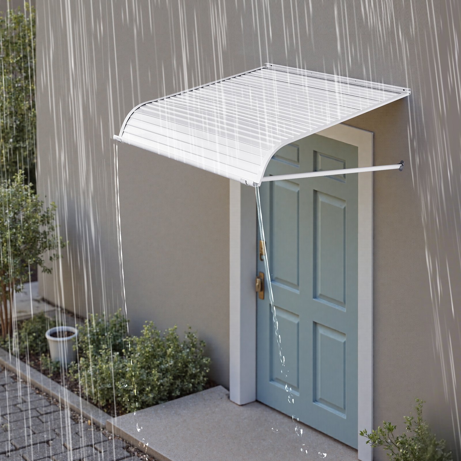 Window Awning Door Canopy 40x42 in Aluminum Alloy Front Door Awnings Anti-Rust - Bild 7 von 10