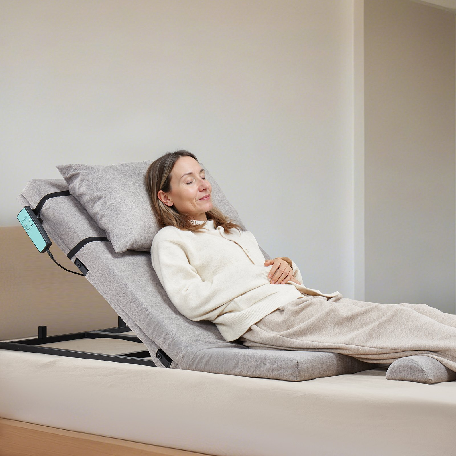 Electric Lifting Backrest 300 lbs 4-68° Adjustable Lifting Bed Backrest