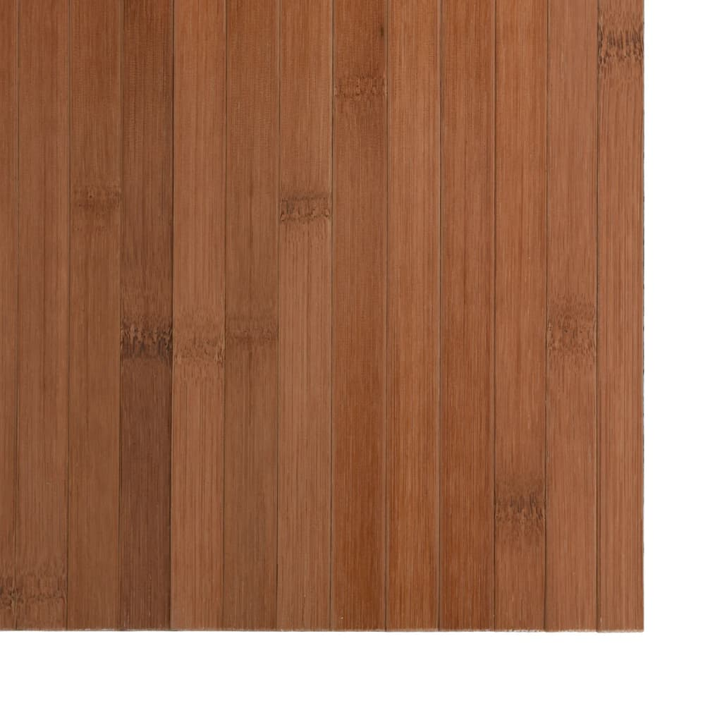vidaXL Rug Brown Bamboo, Polypropylene 23.6x118.1 in Non-slip Rug - Picture 6 of 8