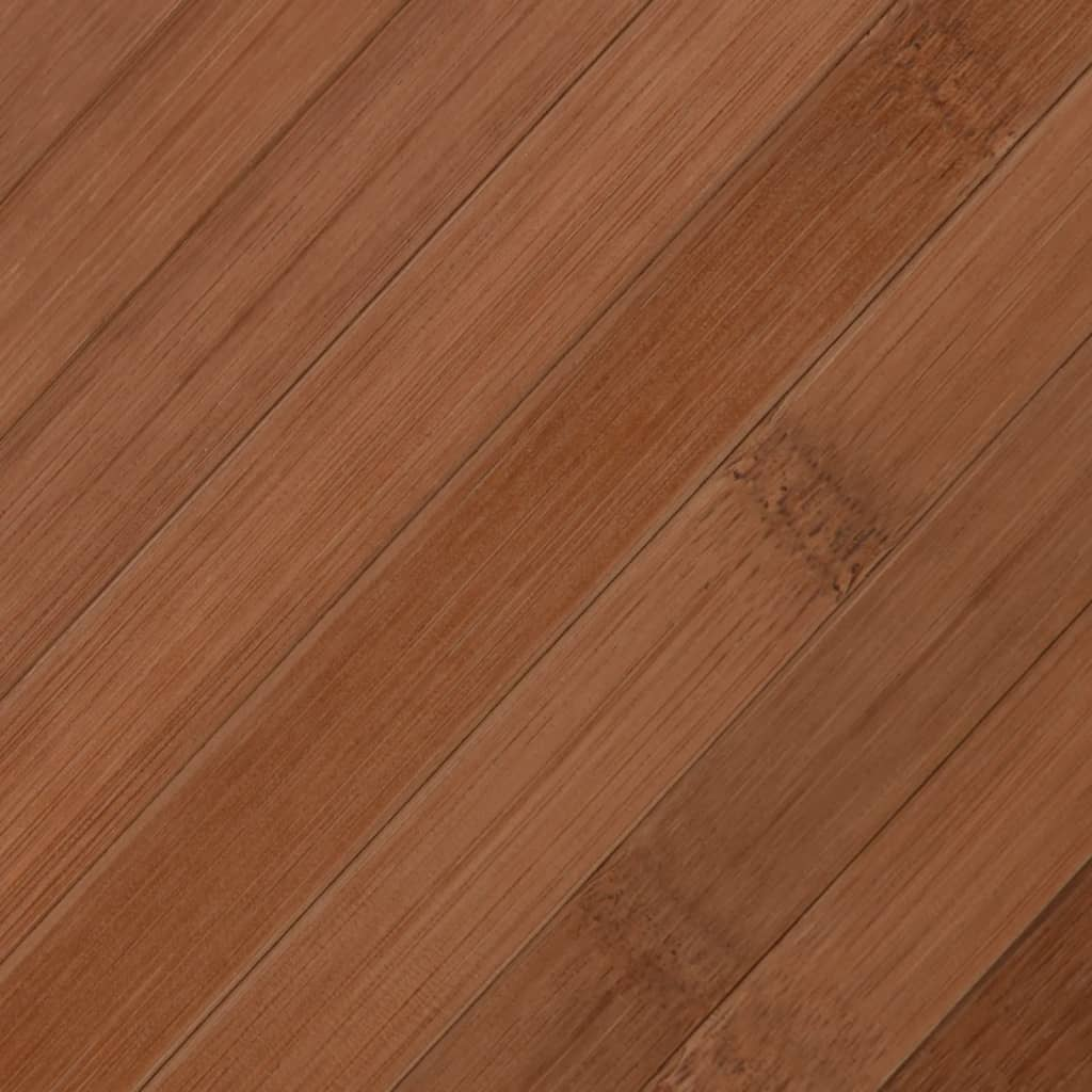 vidaXL Rug Brown Bamboo, Polypropylene 23.6x118.1 in Non-slip Rug - Picture 7 of 8
