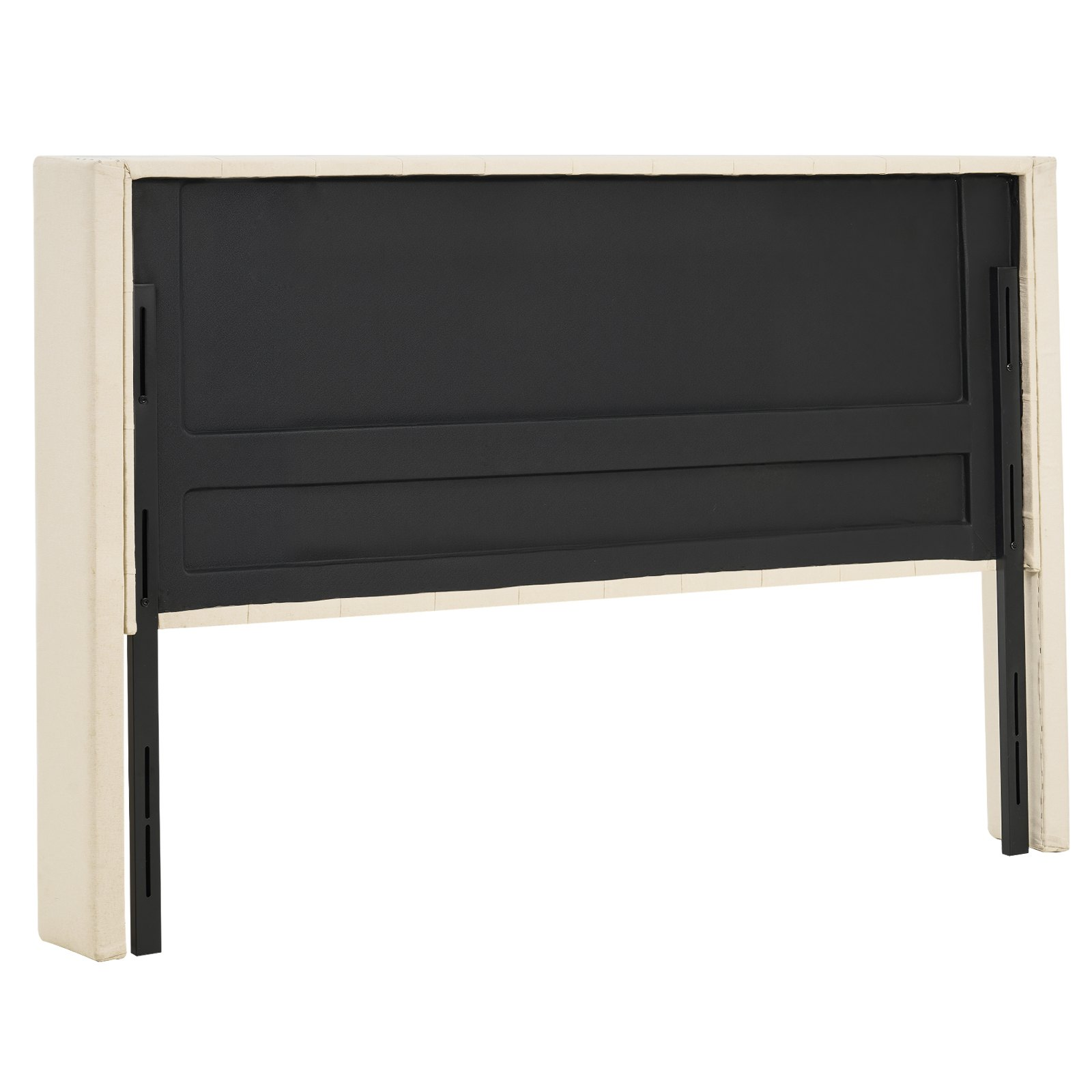 Headboard for King Size Bed with Adjustable Height Sponge & Fabric Cream