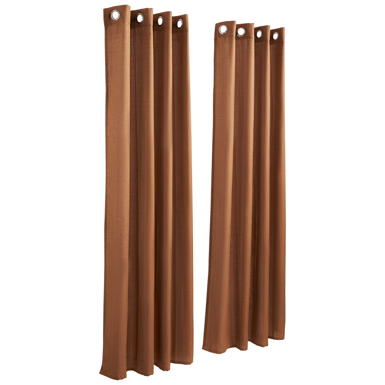Natürliche Leinen Vorhänge 52 x 84 Zoll 2 Paneele Set Öse Lichtfilter Dick - Bild 8 von 10