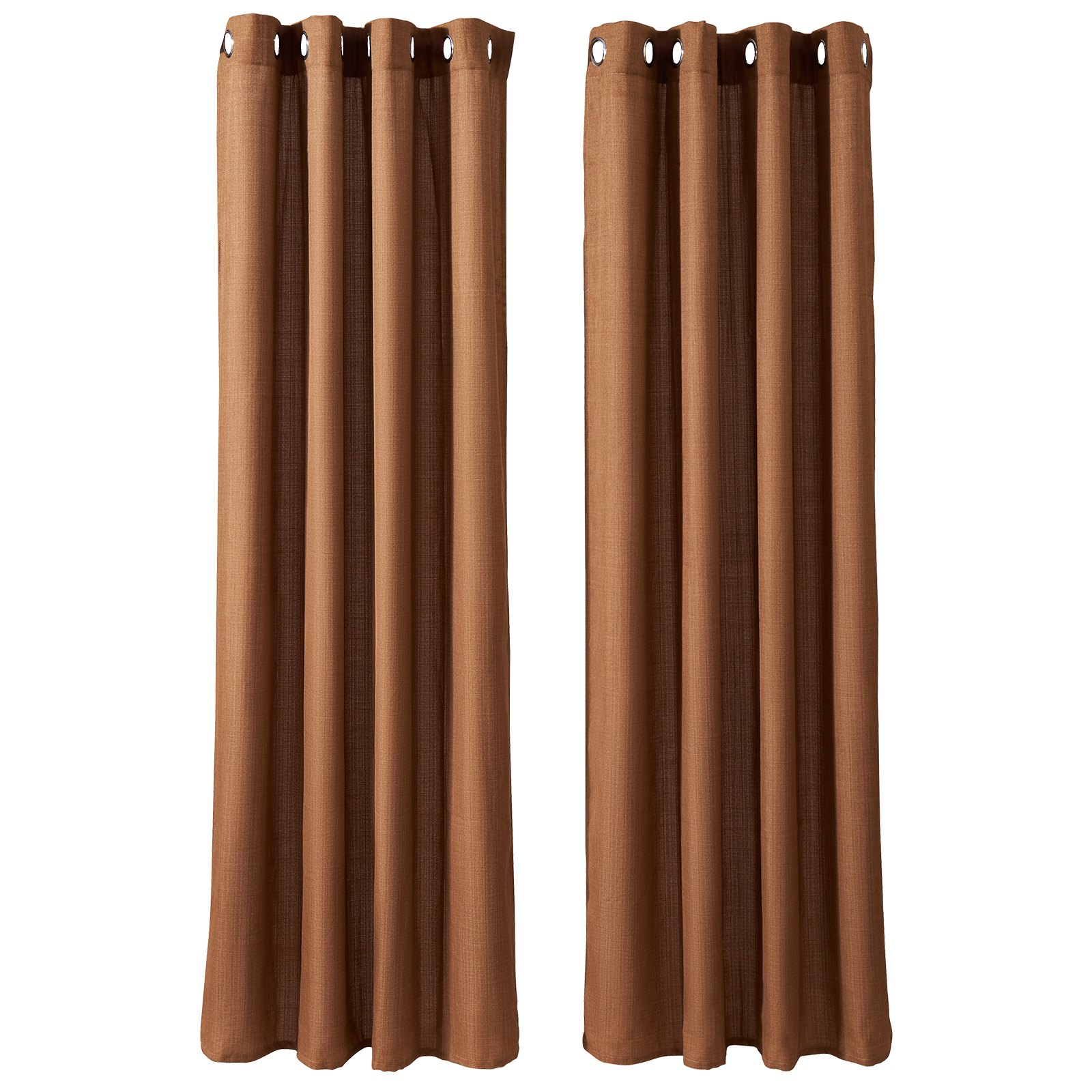 Natürliche Leinen Vorhänge 52 x 84 Zoll 2 Paneele Set Öse Lichtfilter Dick - Bild 9 von 10