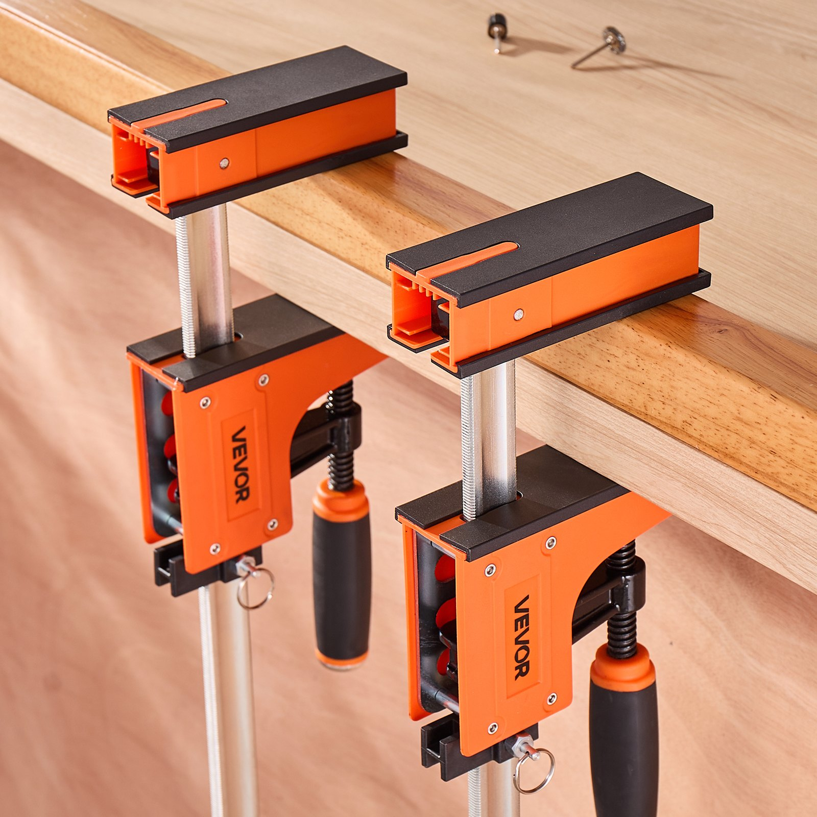 Bar Clamps for Woodworking 2-Pack 24 inch Parallel F Clamp Set Even Pressure - Bild 8 von 12