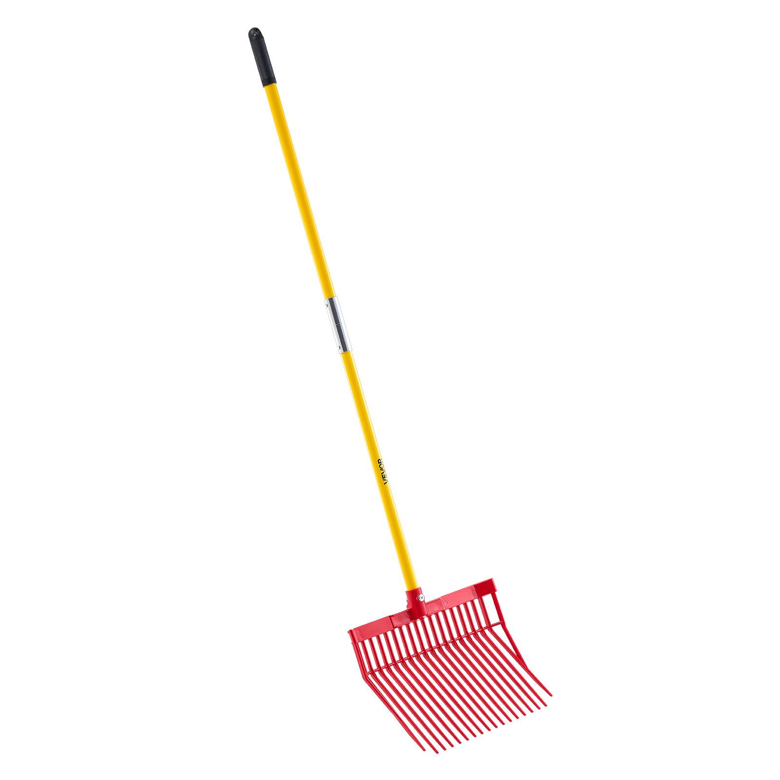 Manure Fork 18 Angled Tines 61in Long Handle Muck Rake for Stable Garden