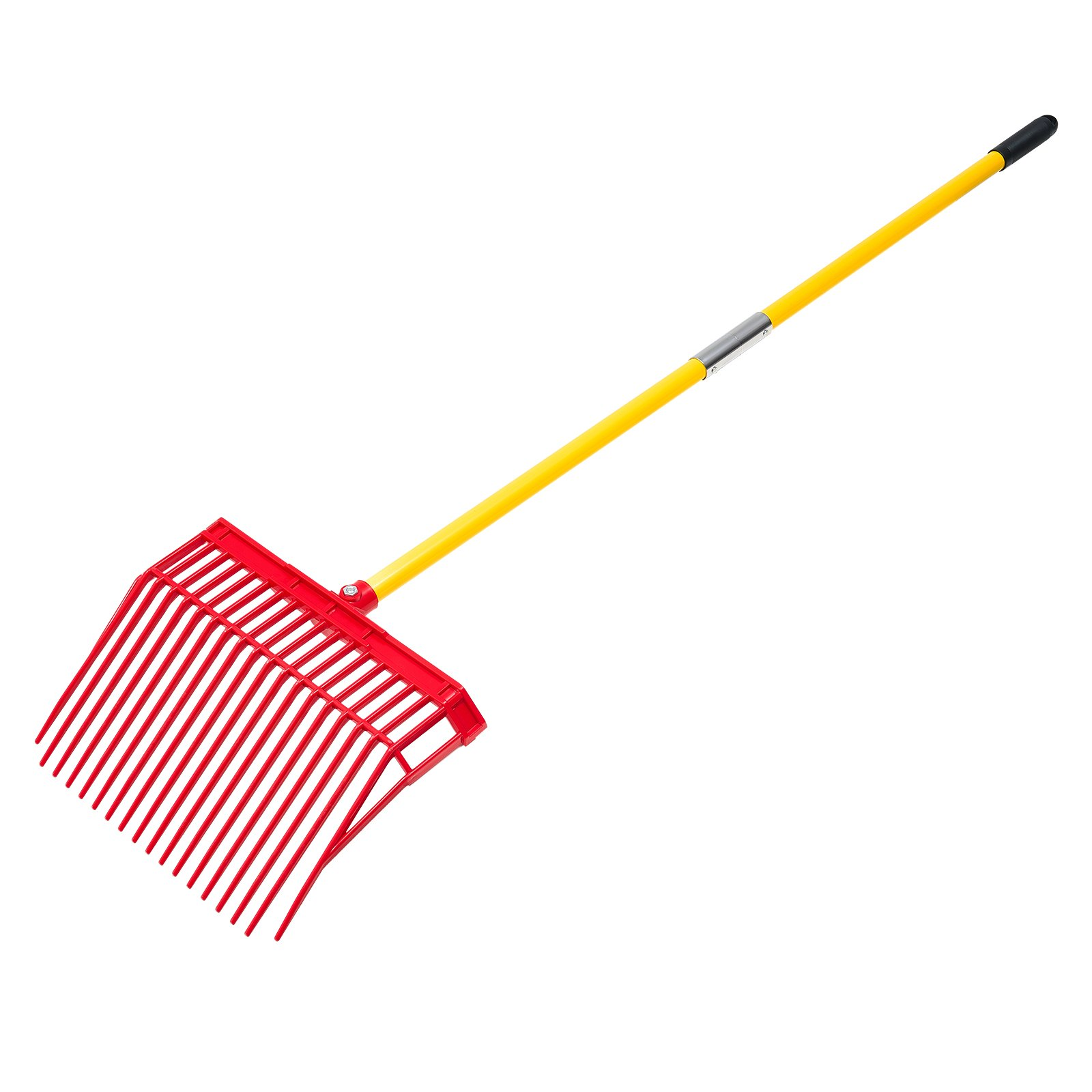 Manure Fork 18 Angled Tines 61in Long Handle Muck Rake for Stable Garden