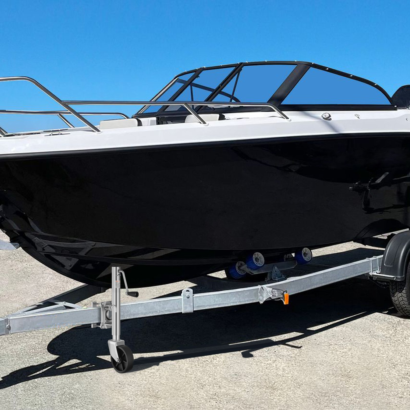 Trailer Jack with Wheel, 1000 lbs Load Capacity, Utility Trailers