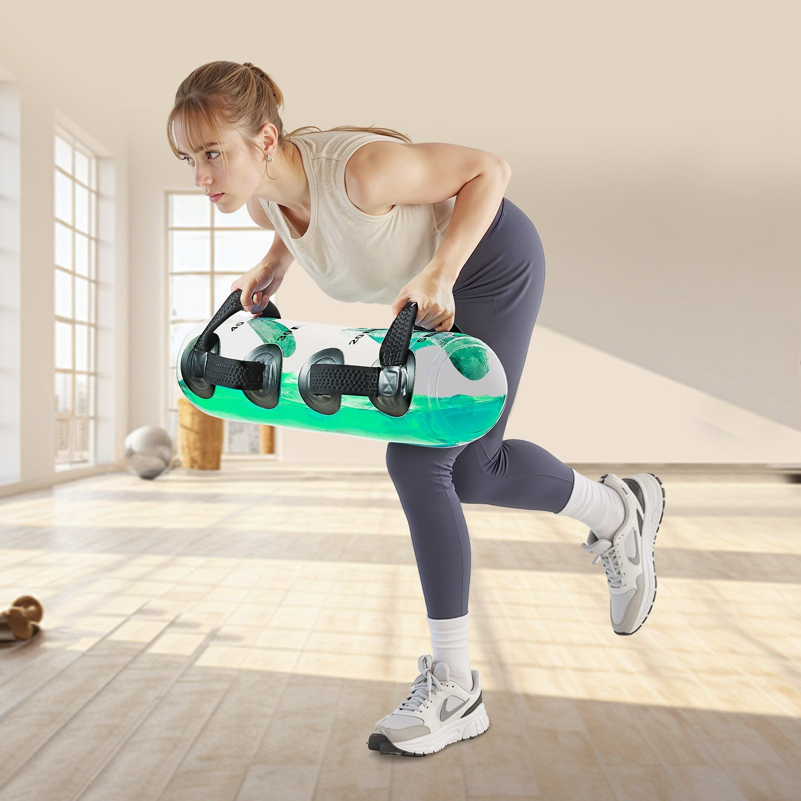 Fitness Water Weight Aqua Bag Training Water Bag Portable Stability Workout - Picture 7 of 10