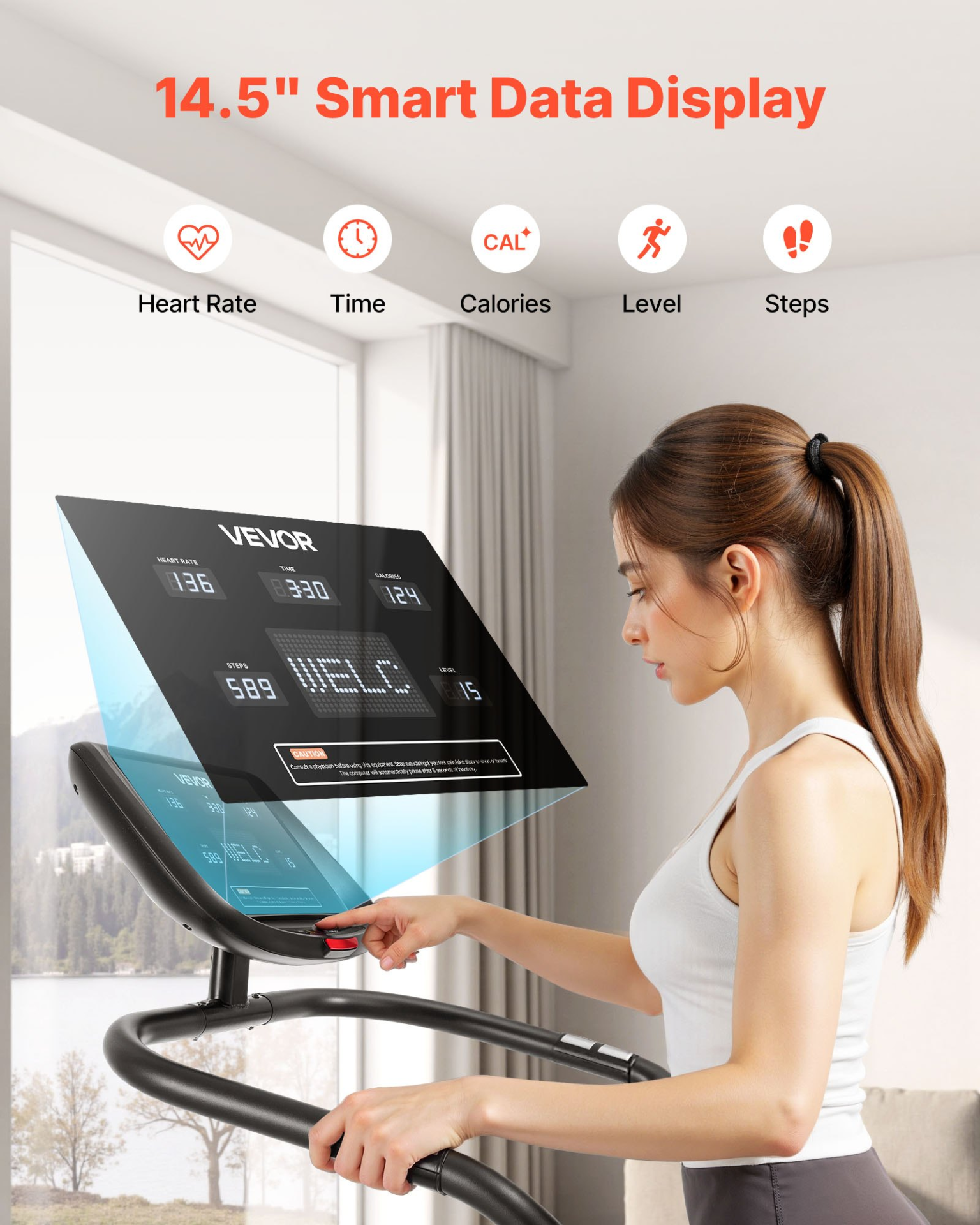 Stair Stepper Machine Stepmill Climber LED Display 330LB 15 Speed Levels