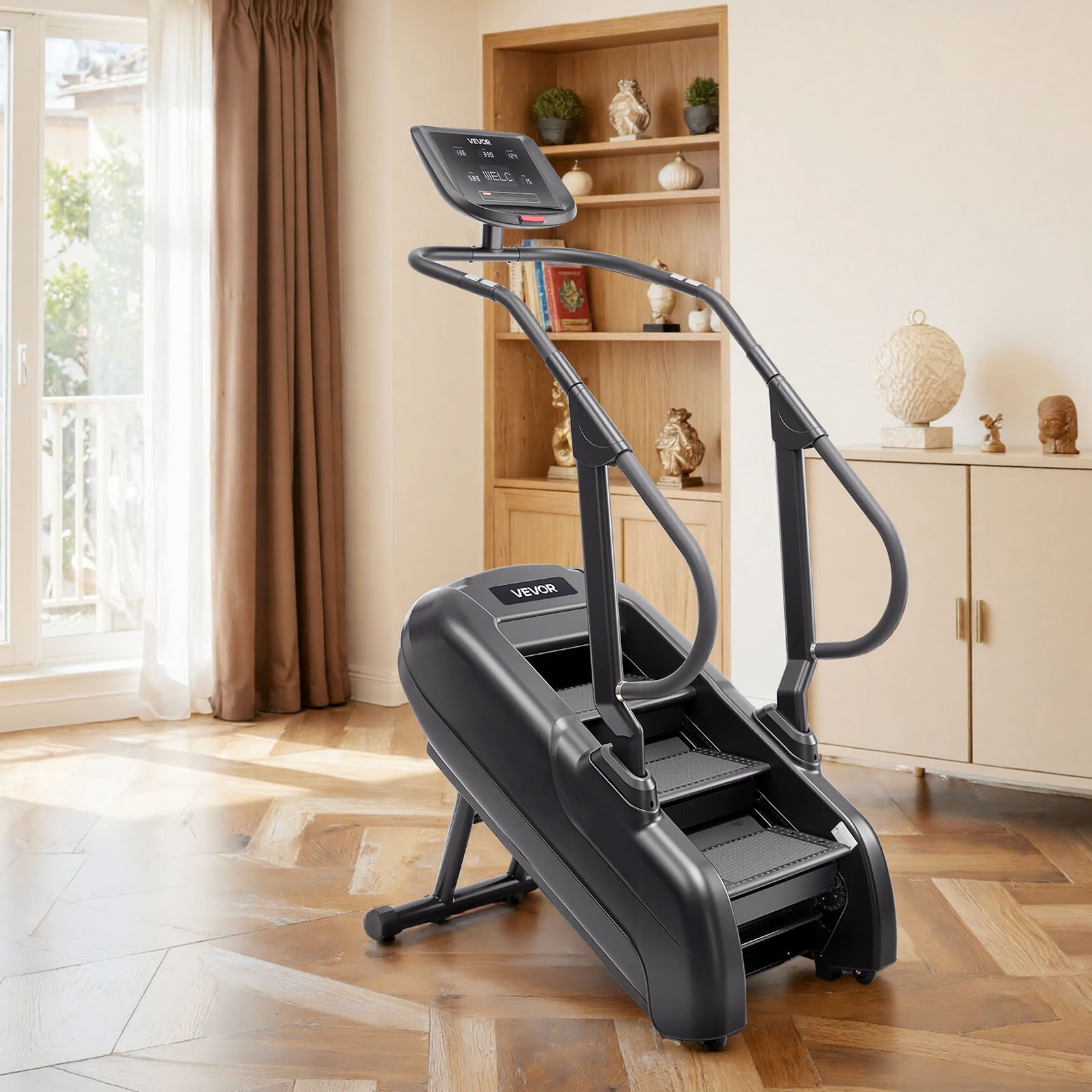 Stair Stepper Machine Stepmill Climber LED Display 330LB 15 Speed Levels