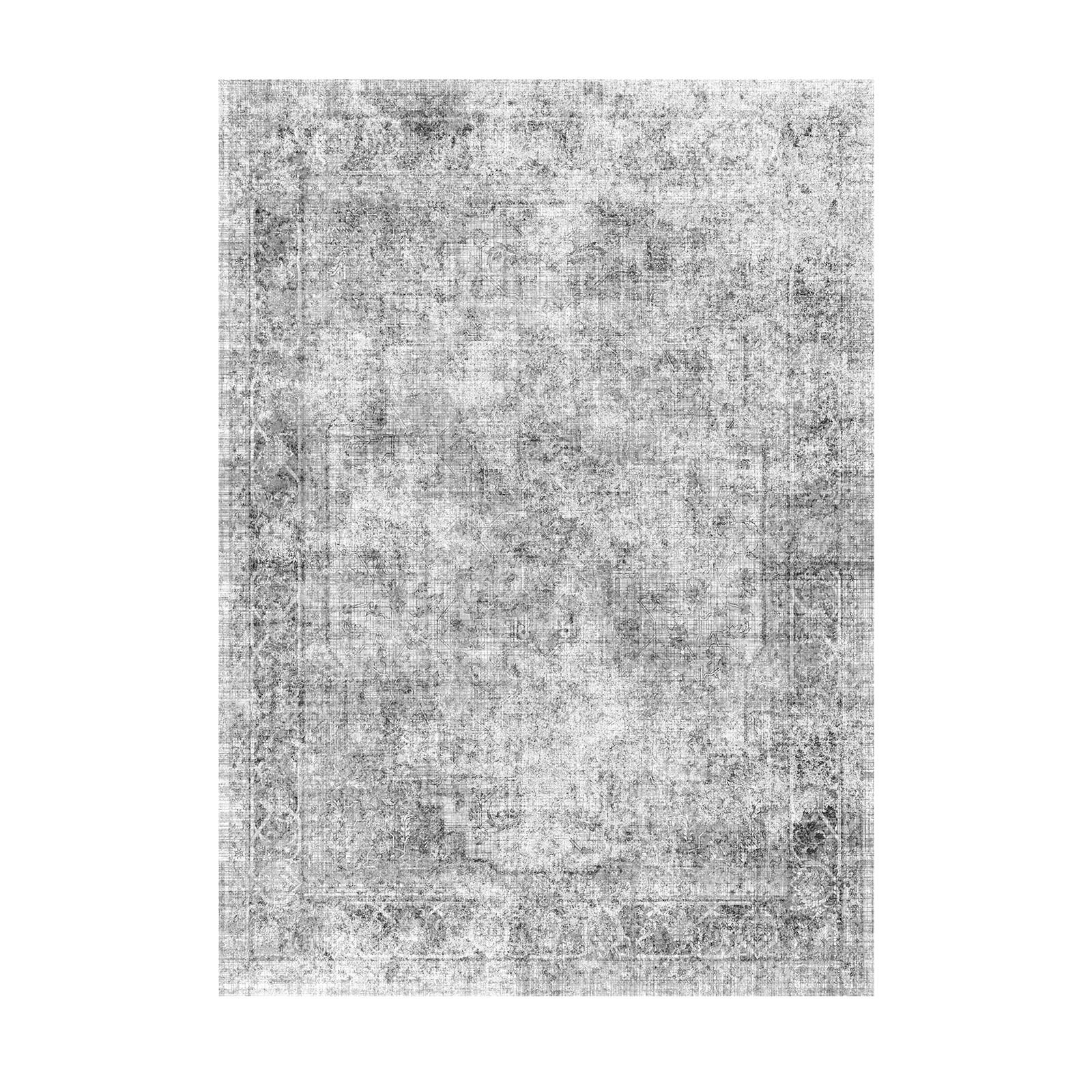 Großflächenteppich 6 x 9 Fuß rutschfeste und reißfeste Fußmatte böhmisch grau - Bild 9 von 10