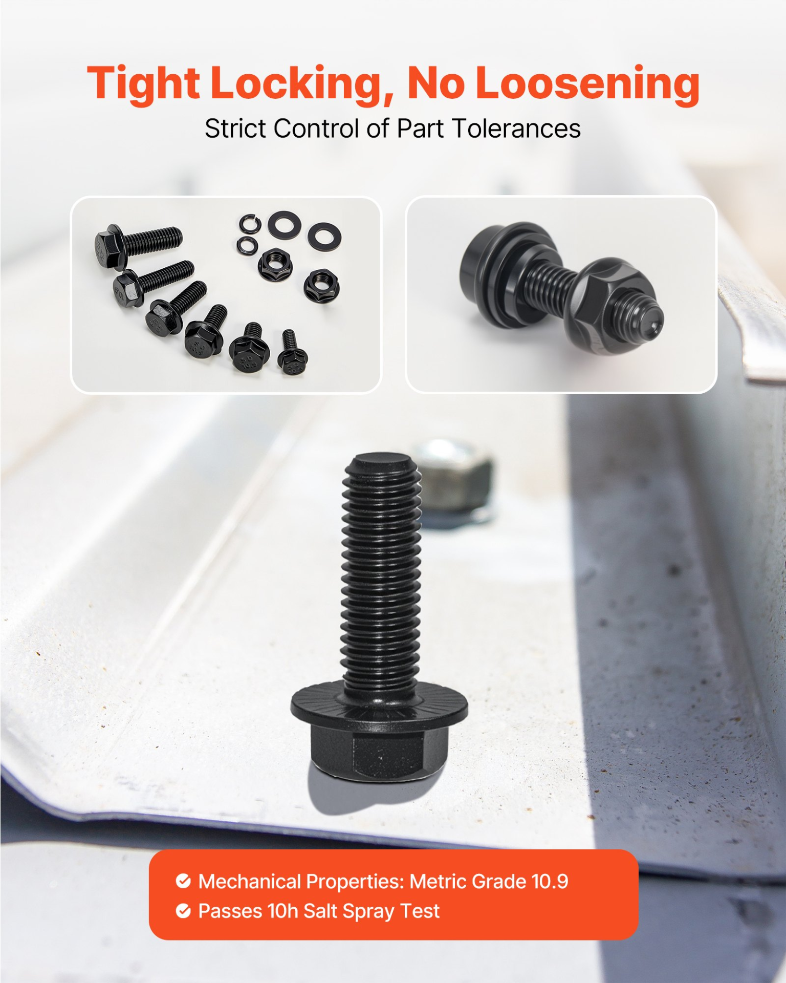 280 Pcs Bolts and Nuts Assortment Kit, with Case