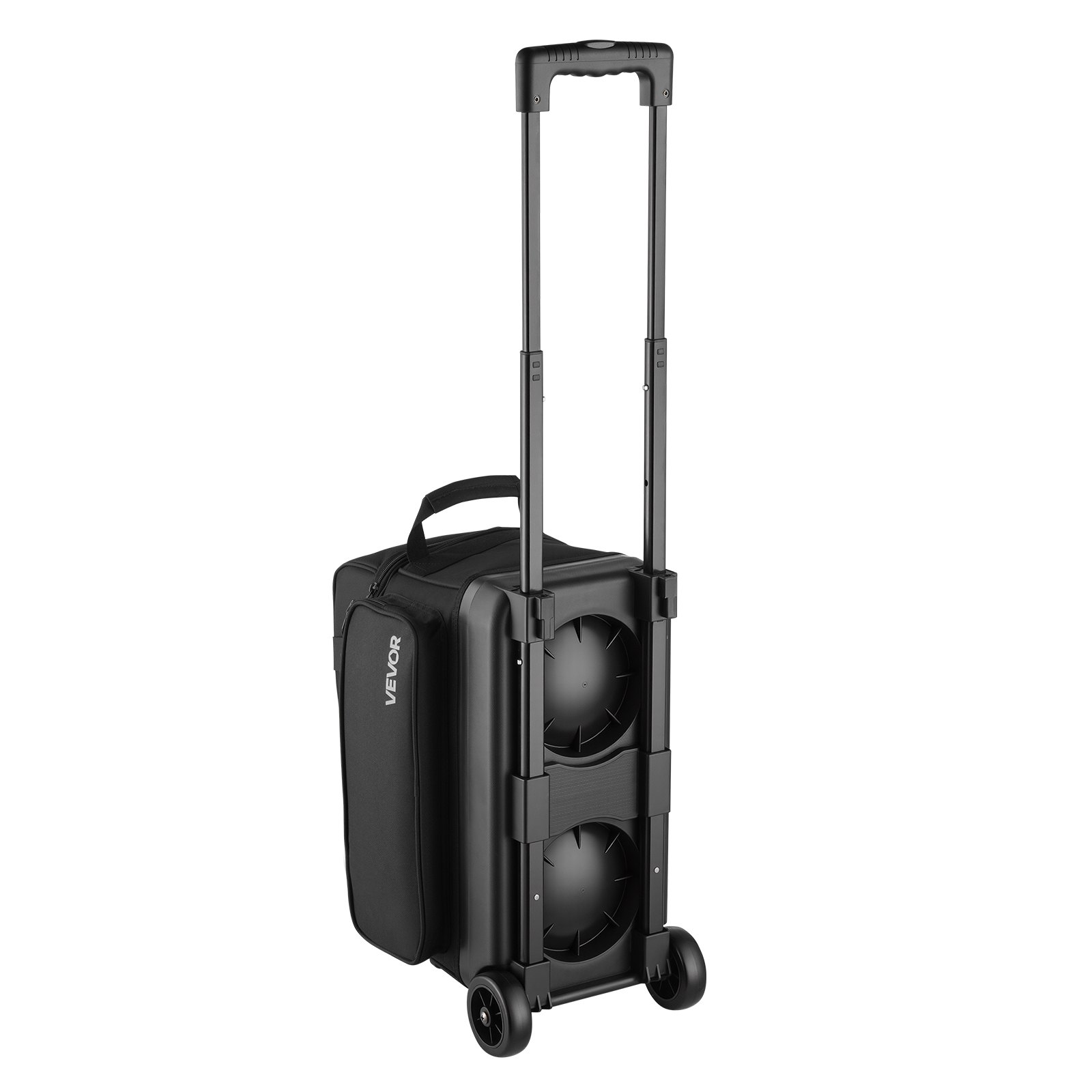 2 Ball Bowling Bag with Wheels Double Roller Bowling Bag with Shoe Compartment