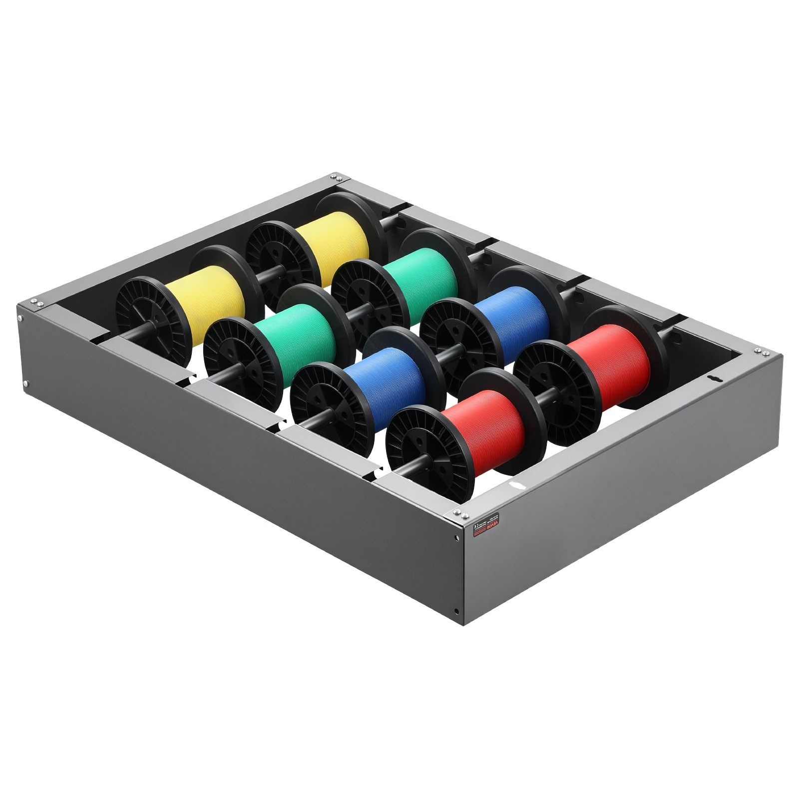 Wire Spool Rack, 4 Adjustable Rods, for Electrical Industrial Retail Use