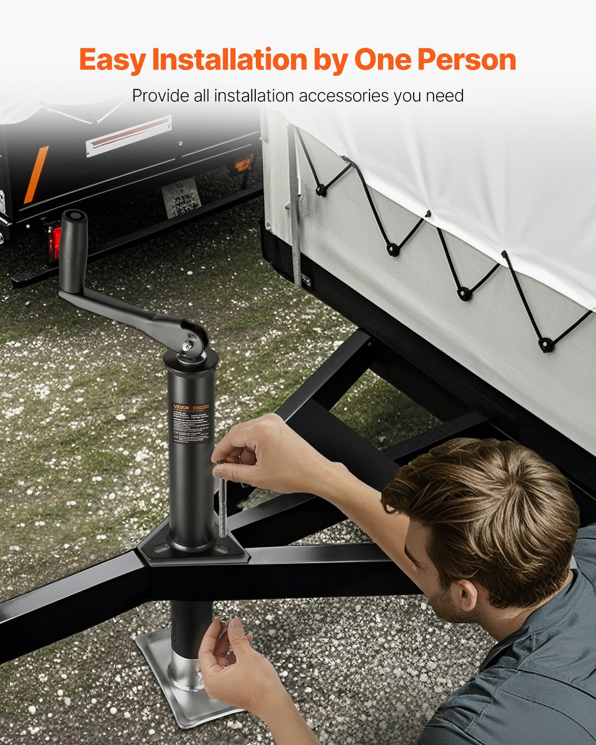 A-Frame Trailer Jack, 2000 lbs Dynamic Load Capacity, Yacht Trailers