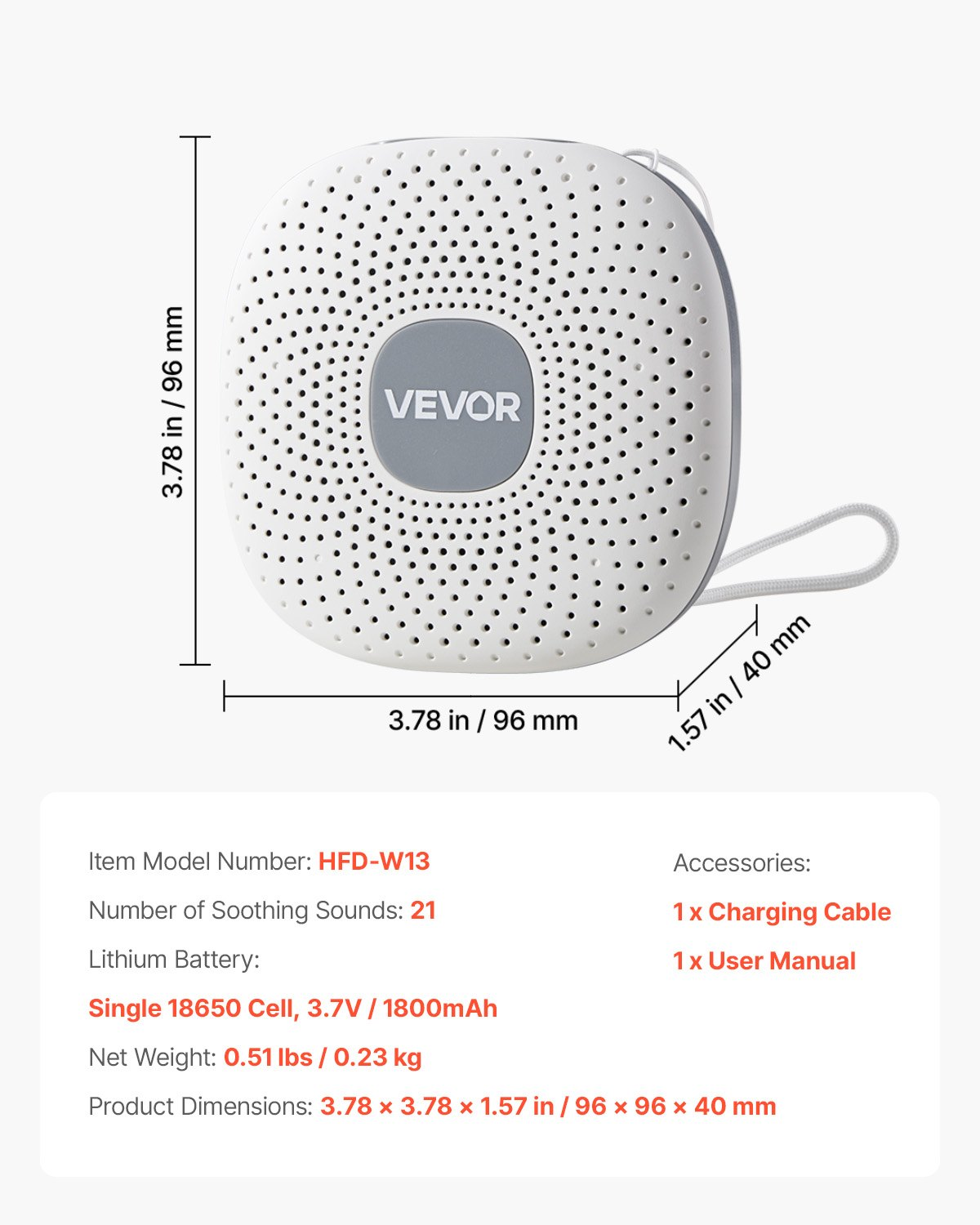 Sound Machine 21 beruhigende Schlafgeräusche 3-in-1 White Noise Sound Machine - Bild 6 von 10