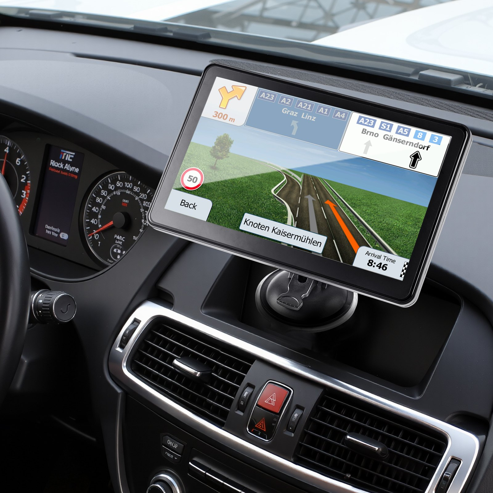 GPS Navigator für Auto 9 Zoll Touchscreen 16GB GPS Navigationssystem mit Karte - Bild 7 von 10