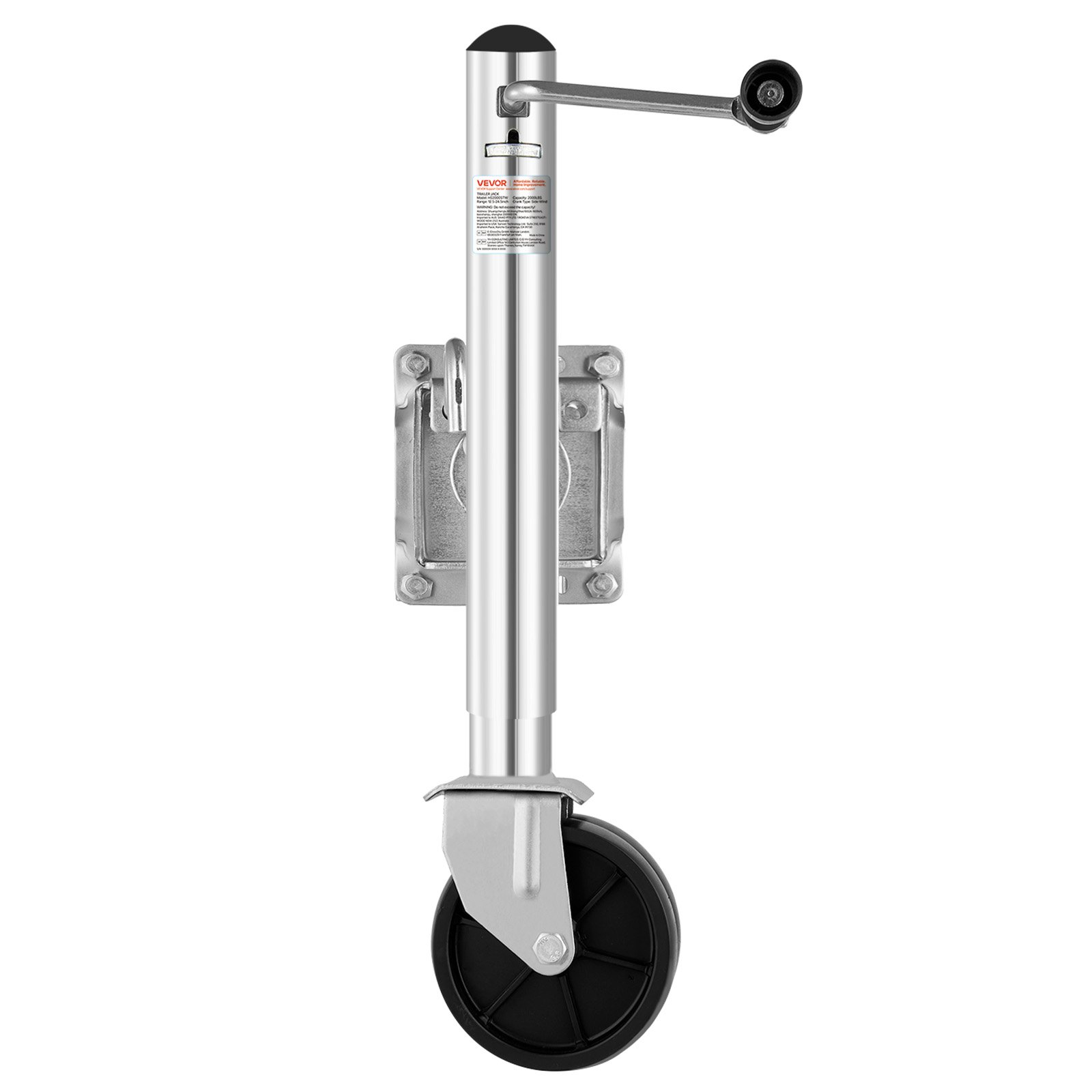 Trailer Jack with Wheel, 2000 lbs Load Capacity, Utility Trailers