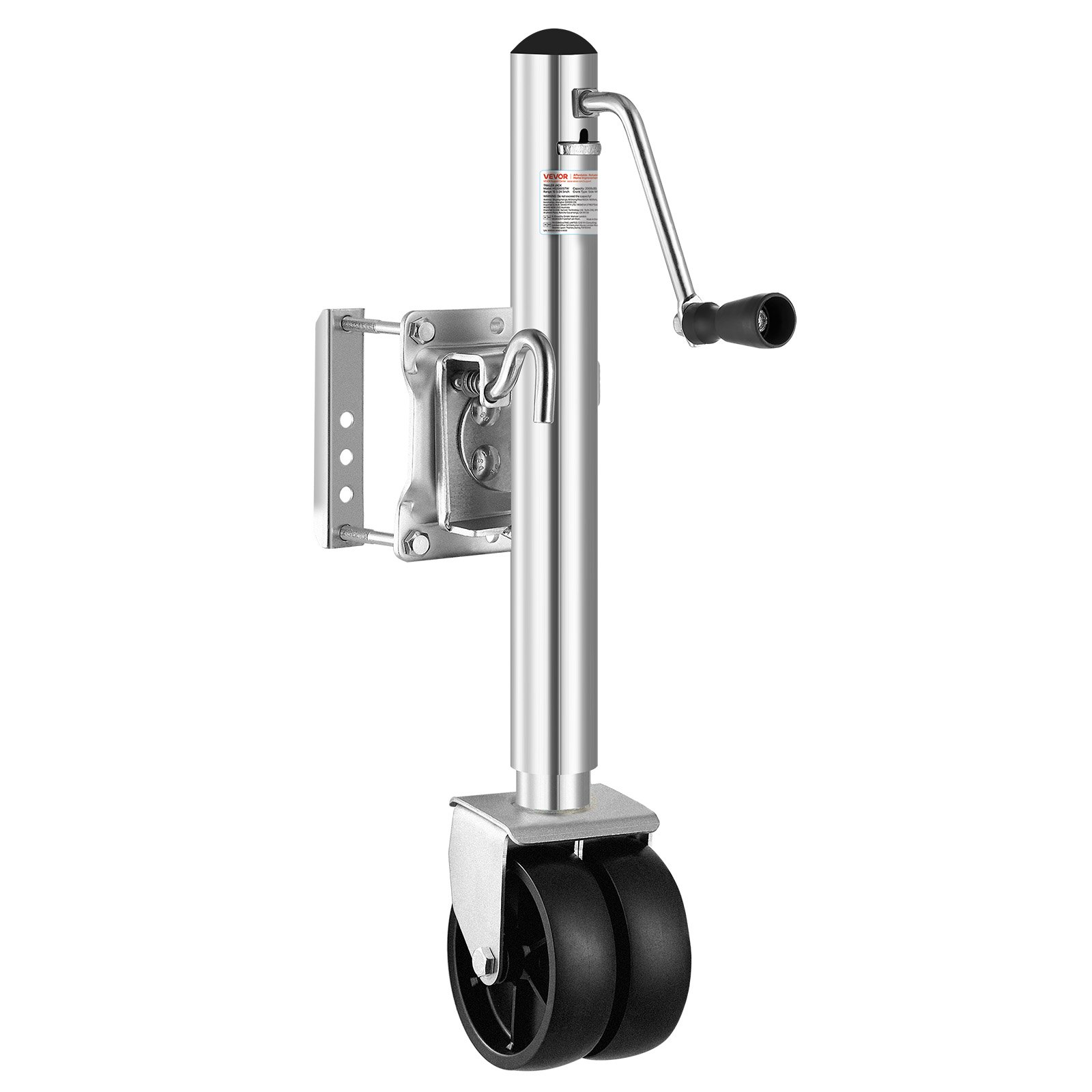 Trailer Jack with Wheel, 2000 lbs Load Capacity, Utility Trailers