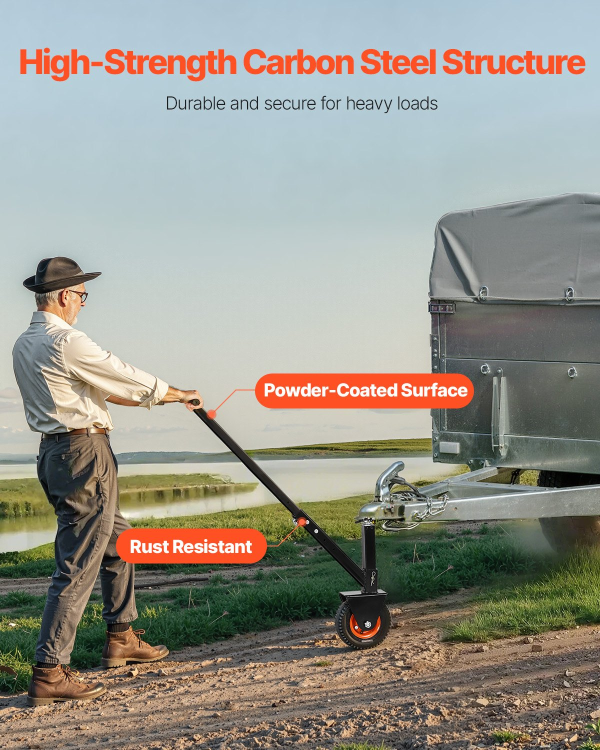 Trailer Dolly, 300lbs Tongue Weight Capacity, for Moving RV Trailer - Image 5