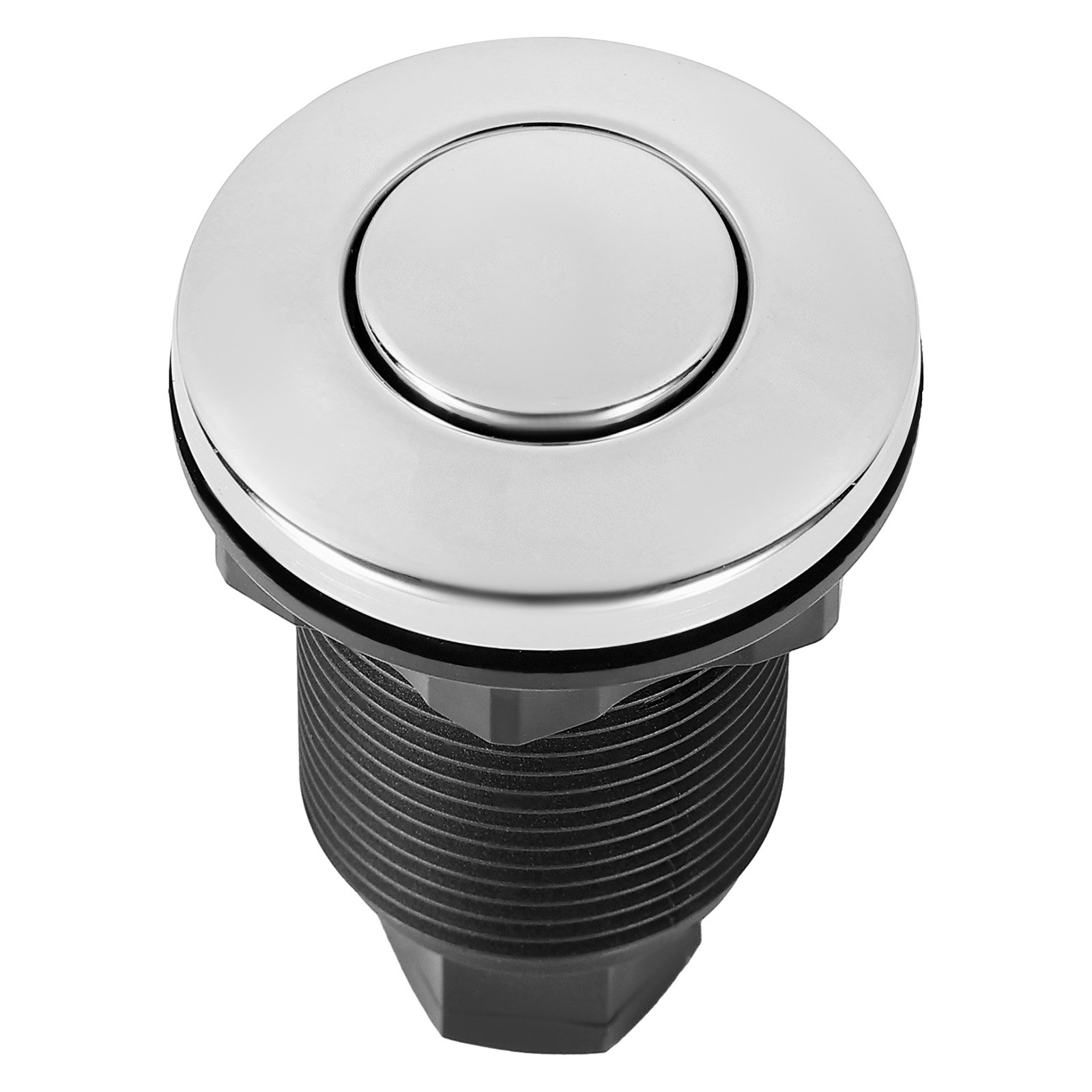 Garbage Disposal Air Switch Kit Dual Outlet Sink Top Button Brushed Nickel