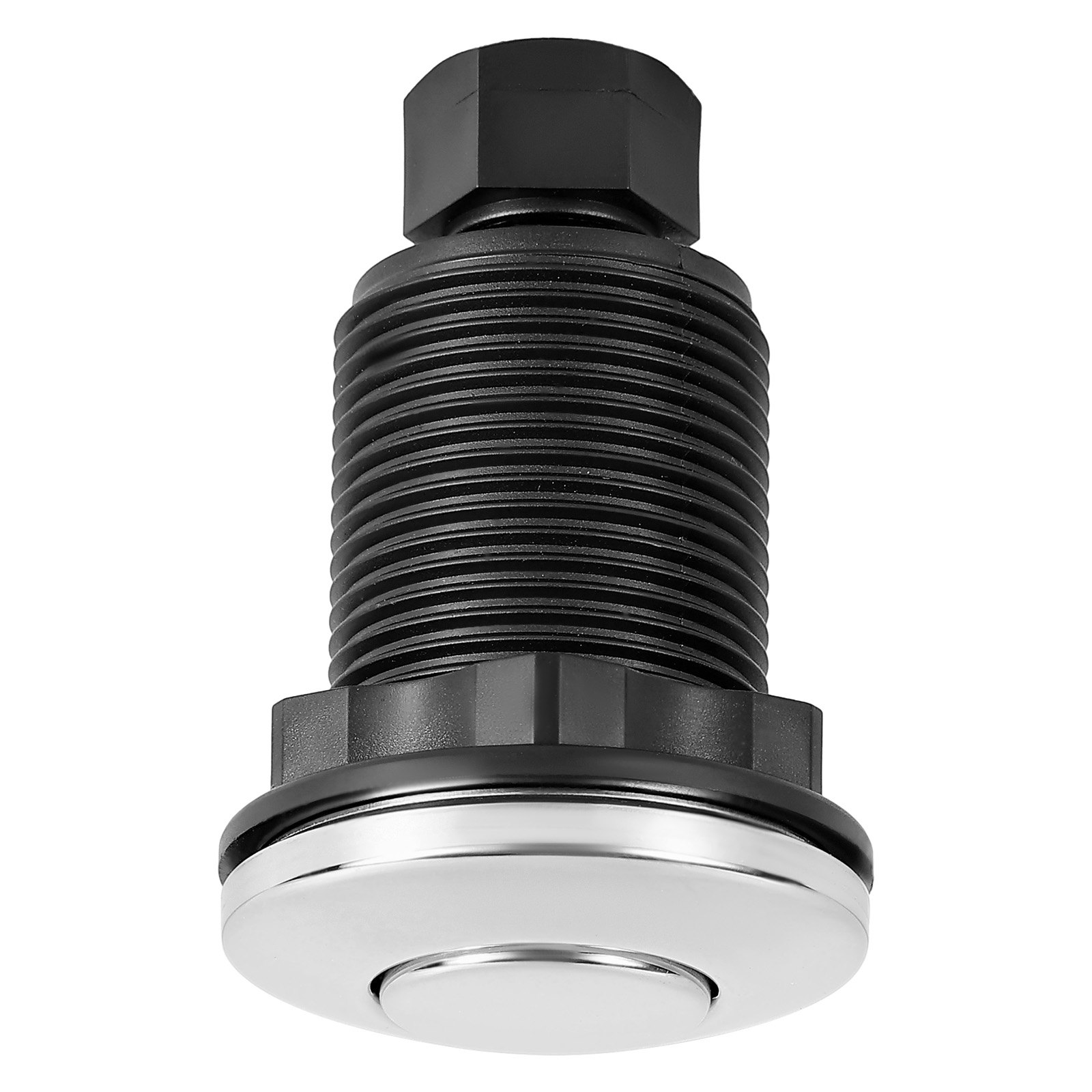 Garbage Disposal Air Switch Kit Dual Outlet Sink Top Button Brushed Nickel