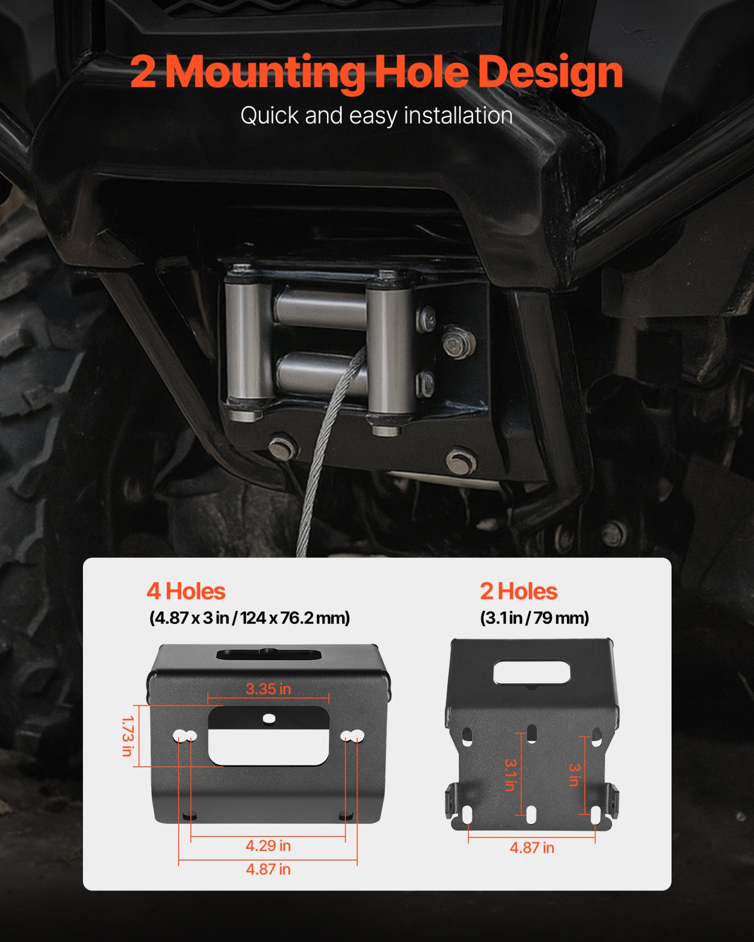 Seilwindenhalterung für Honda Foreman und Rancher Rubicon Modelle (2014-2021) - Bild 5 von 12
