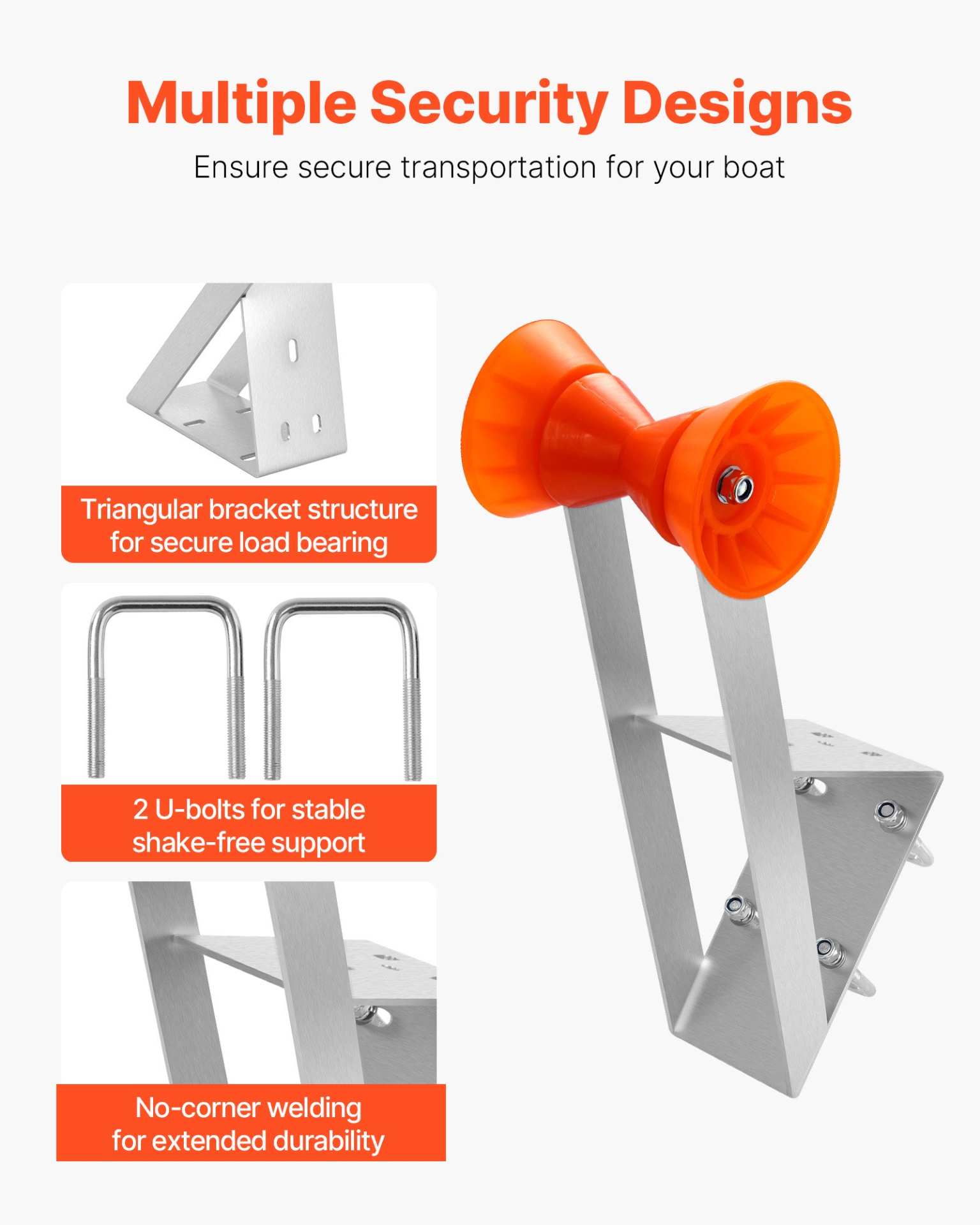 Boat Winch Stand 2-3 inch Winch Posts Boat Trailer Winch Seat with Roller