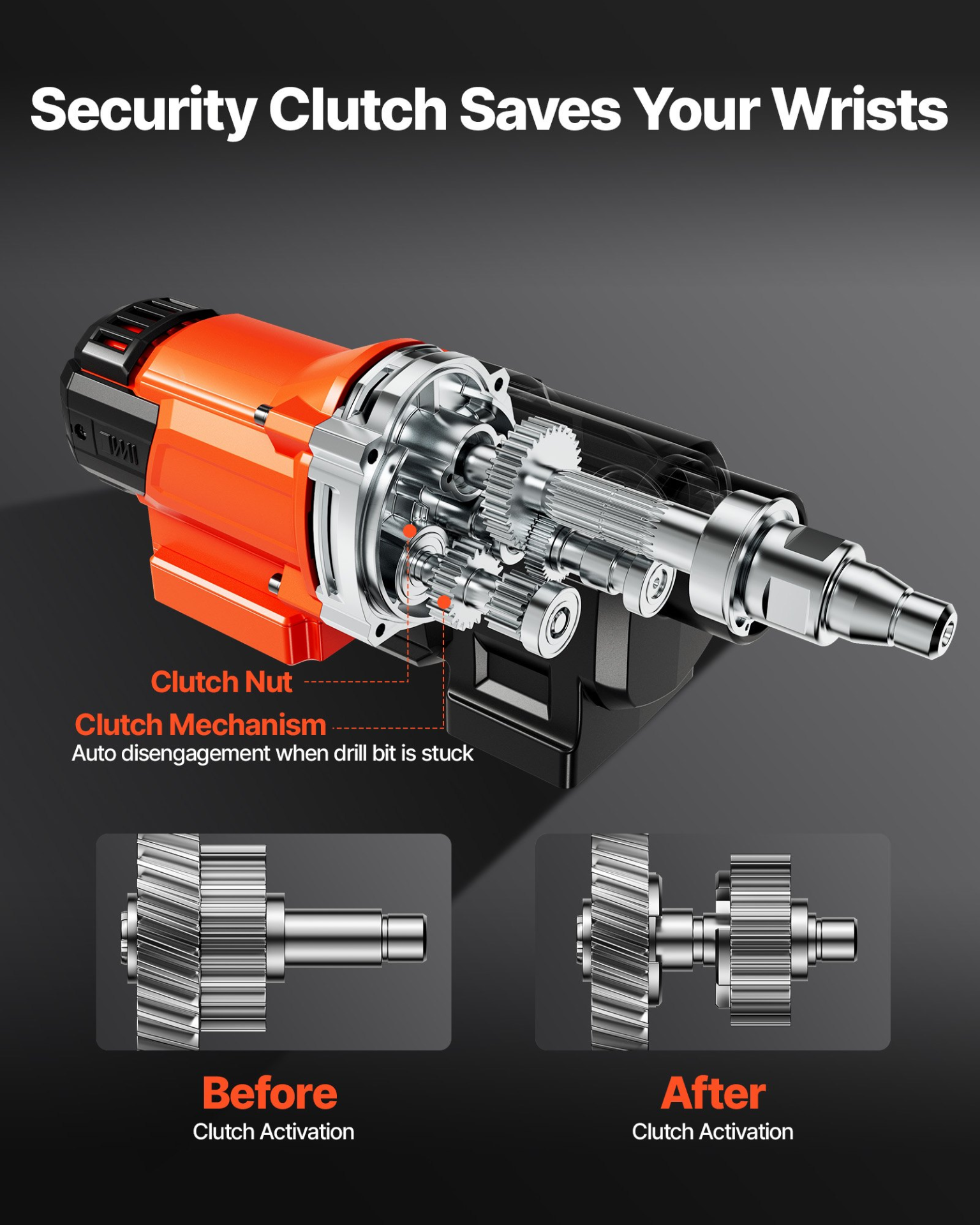 Diamond Core Drilling Machine, 0.8-10 in Drilling Diameter, 2500W